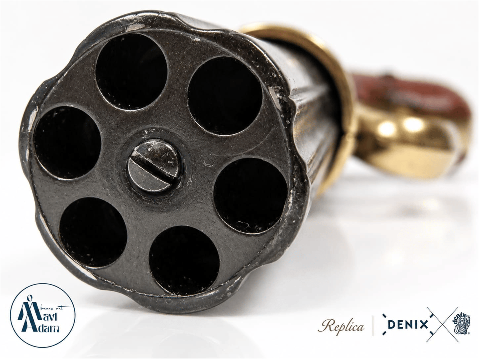 Denix 6 Barrels Pepper-box Revolver, England 1840 – 6 Namlulu Pepperbox Tabanca Replikası