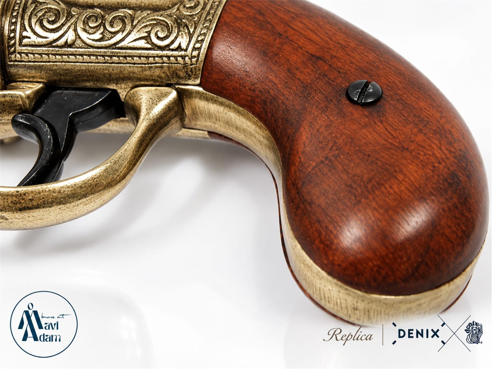 Denix 6 Barrels Pepper-box Revolver, England 1840 – 6 Namlulu Pepperbox Tabanca Replikası