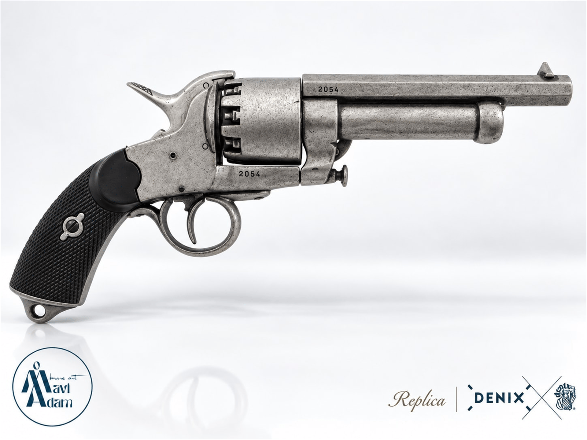Denix Amerikan İç Savaşı Confederate LeMat Revolver – ABD 1855 | Dekoratif Replika