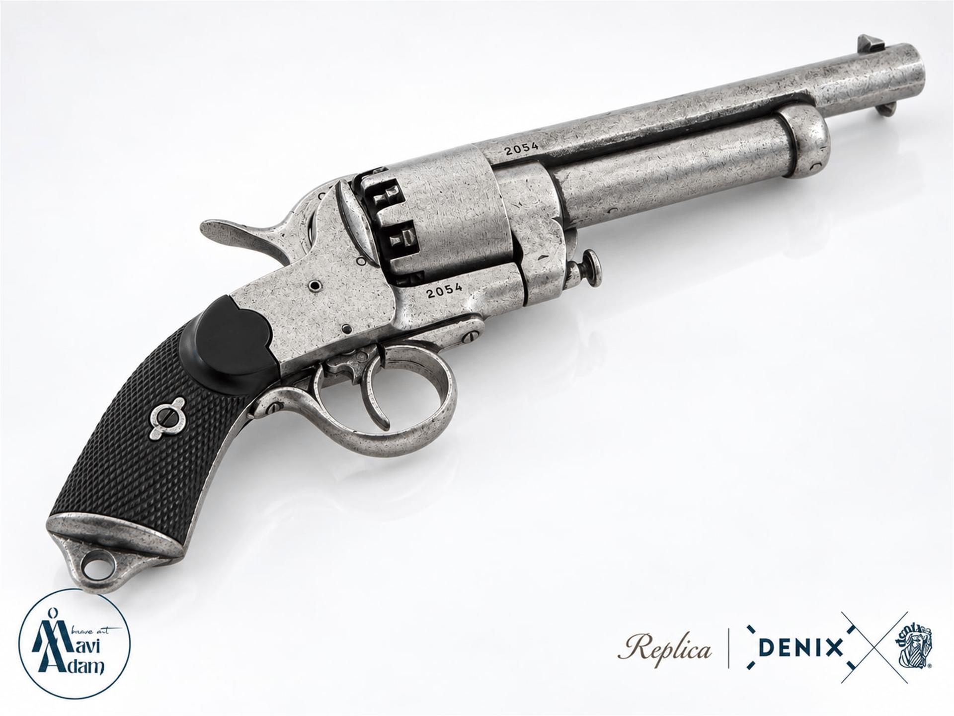 Denix Amerikan İç Savaşı Confederate LeMat Revolver – ABD 1855 | Dekoratif Replika