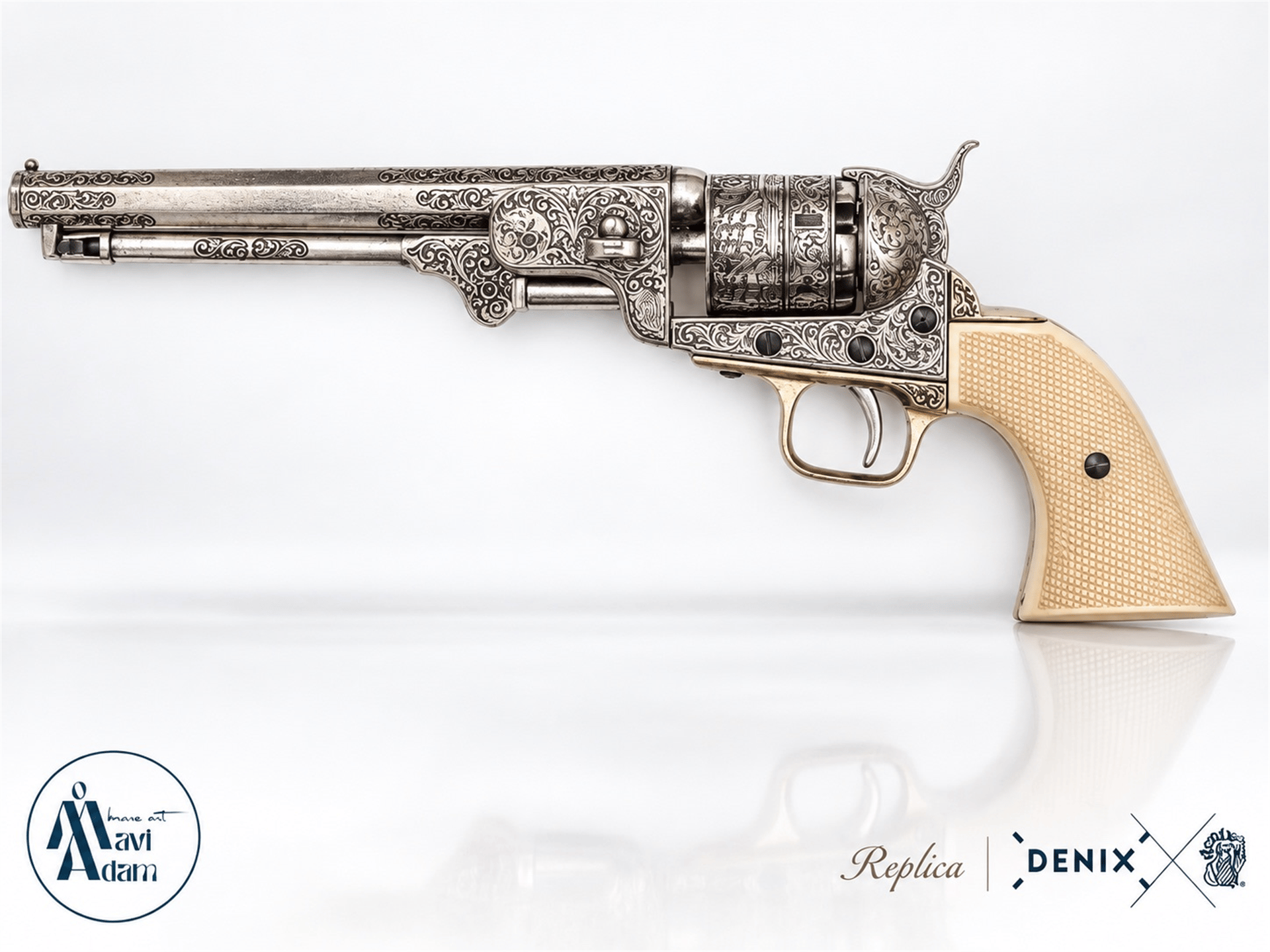 Denix Amerikan İç Savaşı Navy Revolver – ABD 1851 | Dekoratif Replika