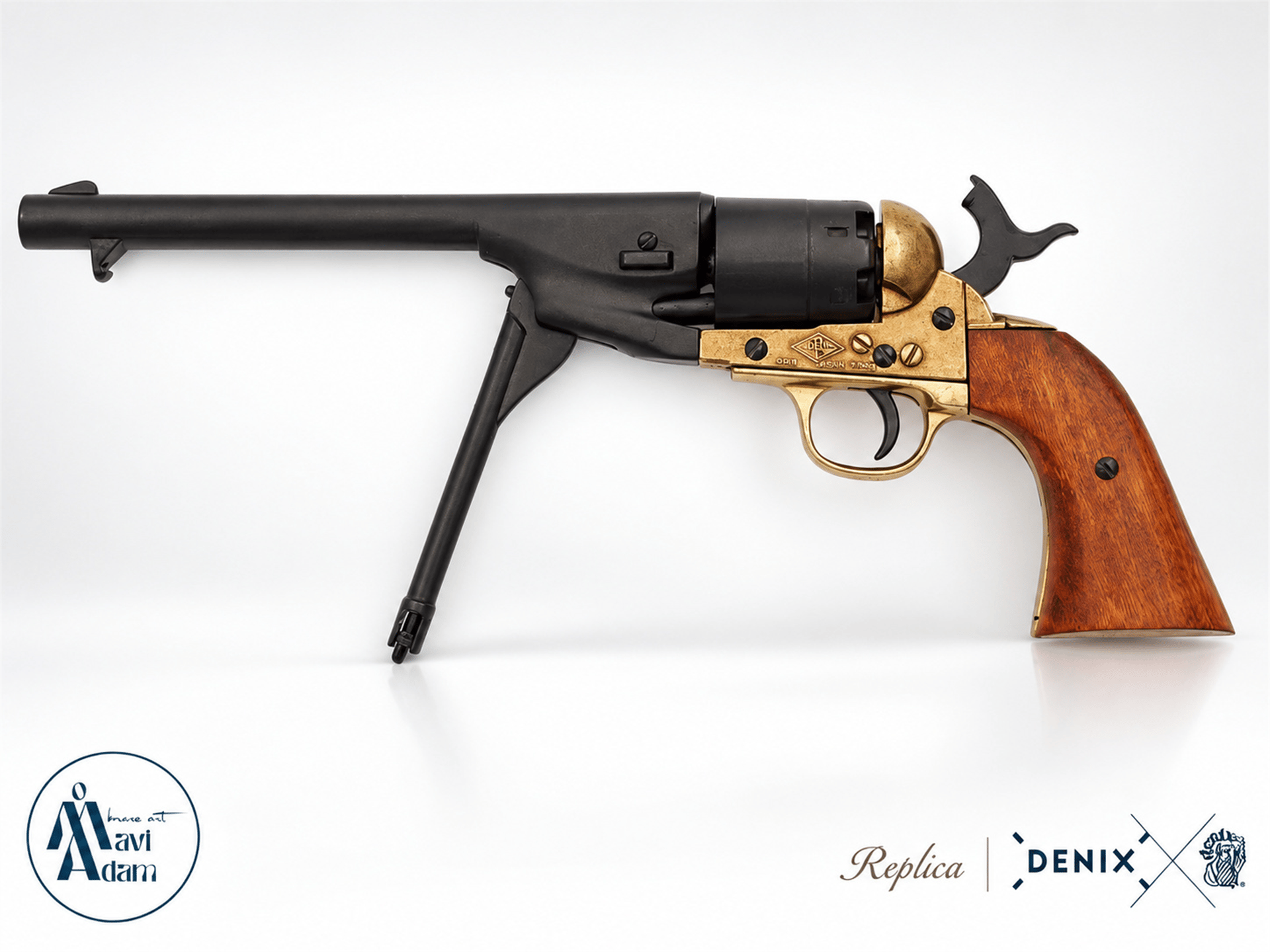 Denix Amerikan İç Savaşı Ordu Revolveri – ABD 1860 | Dekoratif Replika
