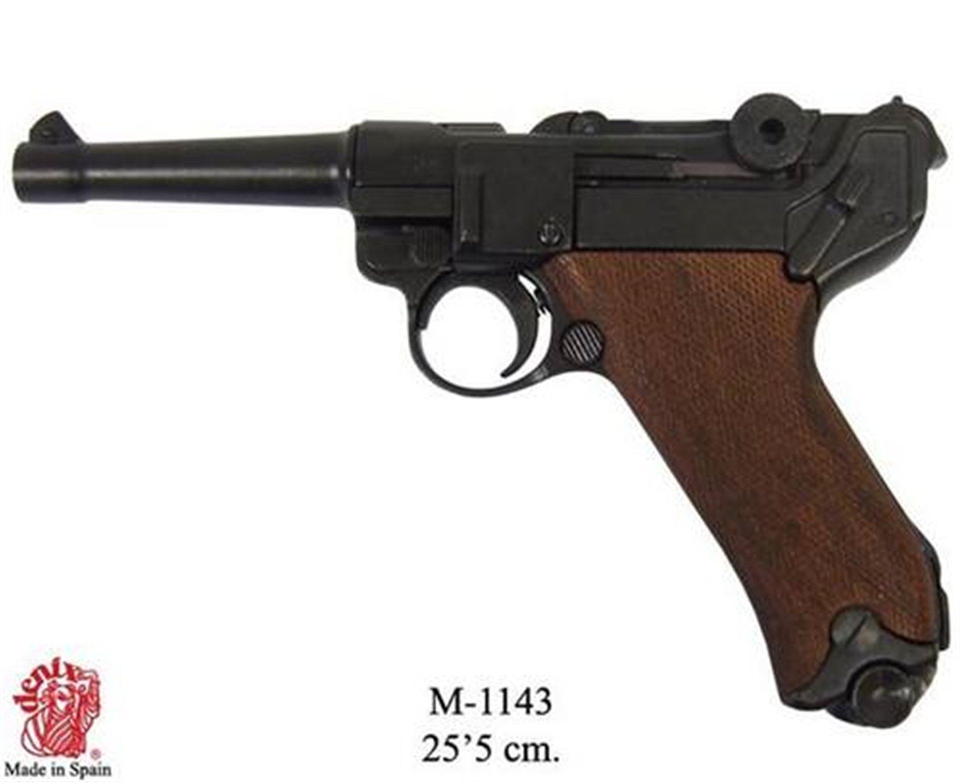 Denix Parabellum Luger P08 Tabancası – Almanya 1898 | Dekoratif Replika