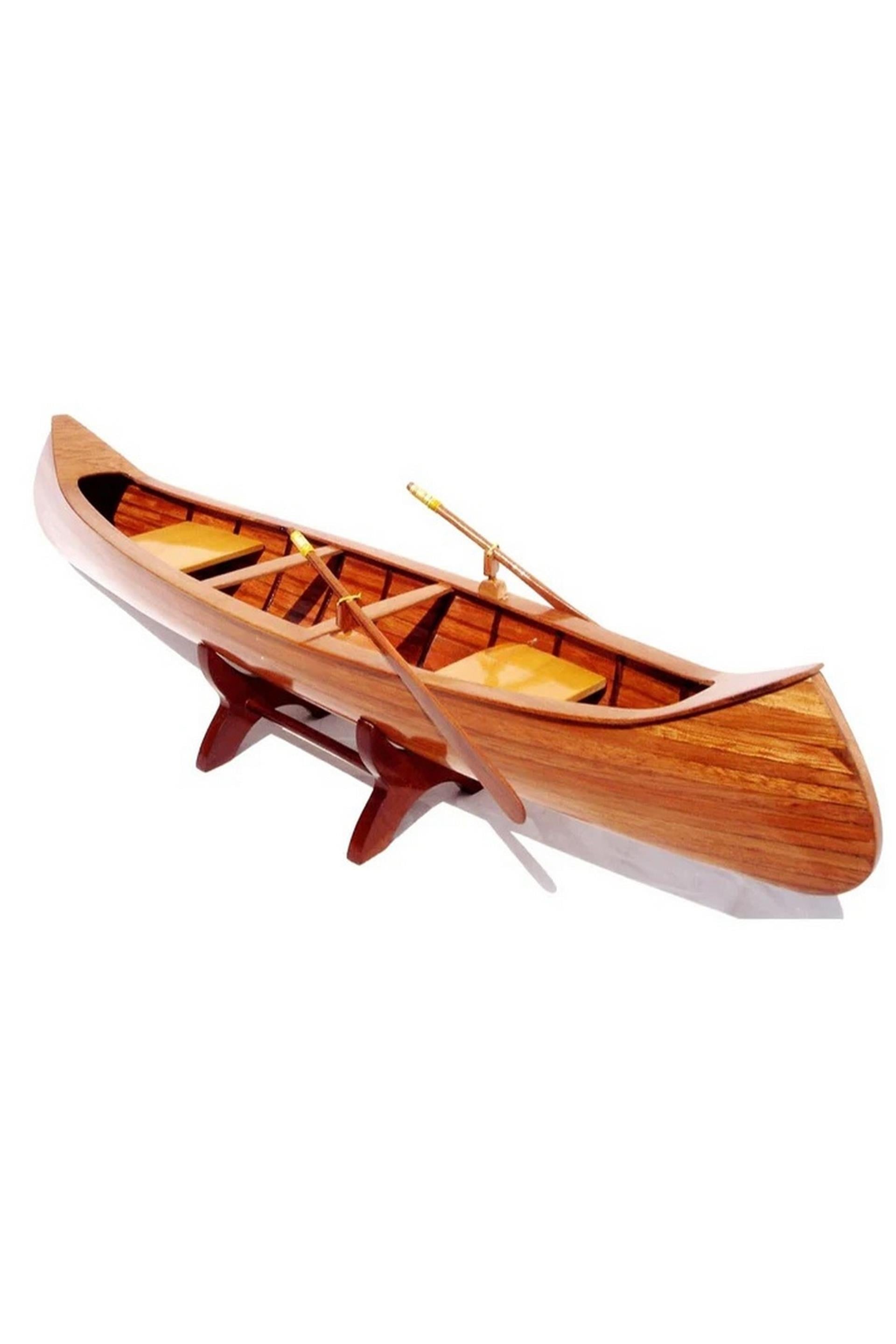 INDIAN GIRL CANOE