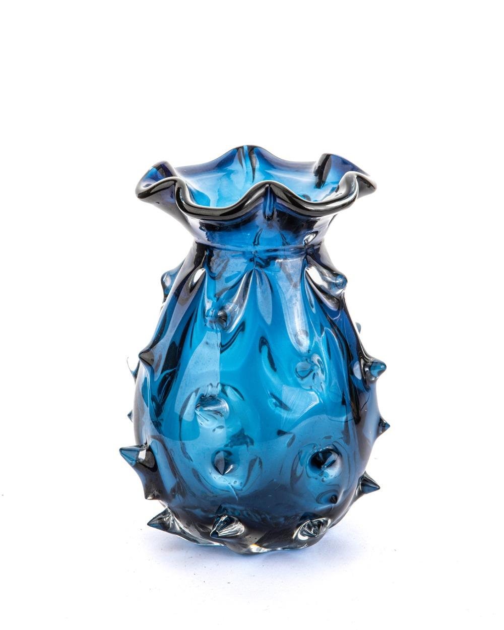 Murano Glass Spiny Blue
