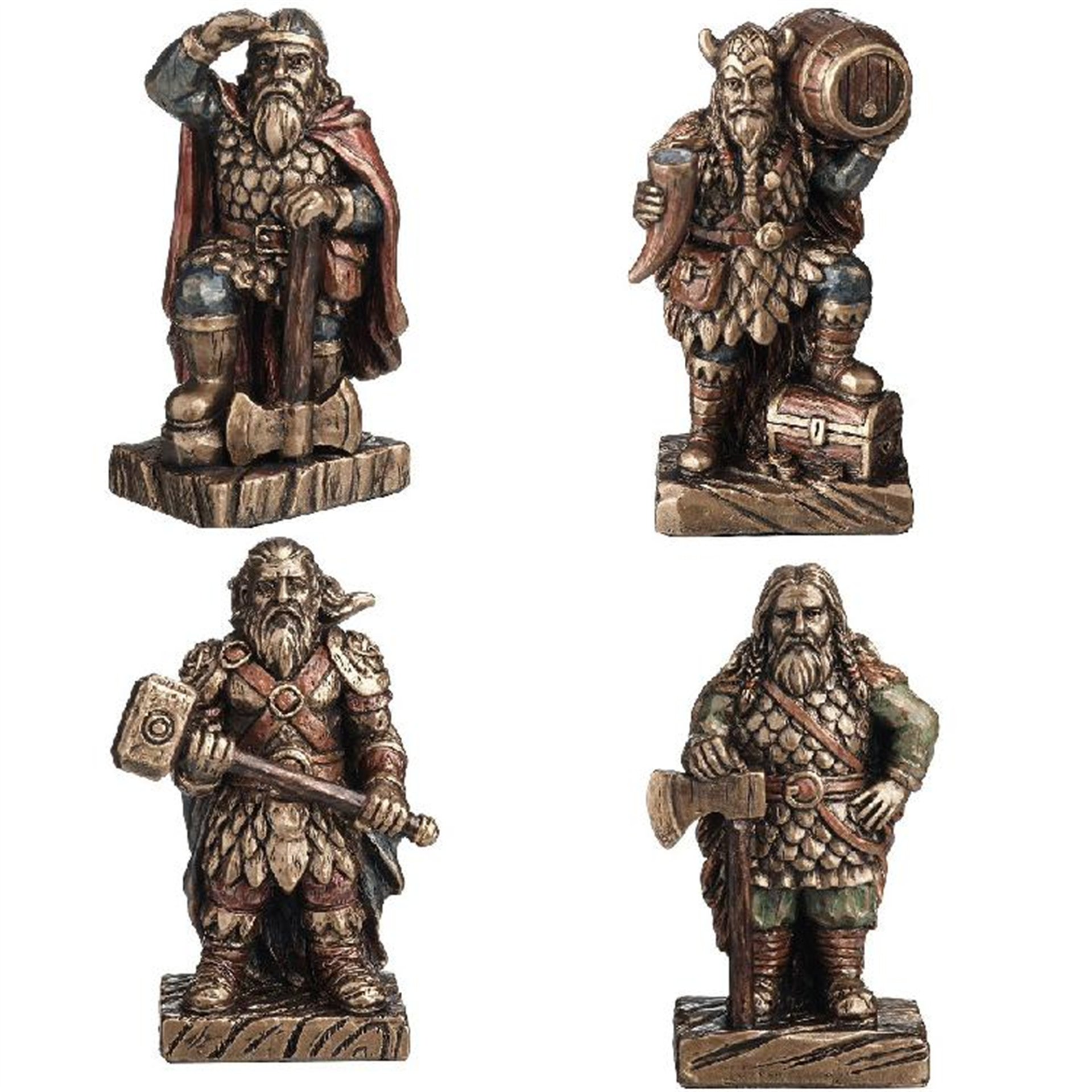 Veronese Design 4 Lü Viking Savaşçılar – Mitoloji ve Tarih Figürü