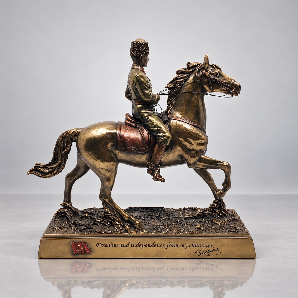 Veronese Design Ata Süvari Bronz – Atatürk Heykeli