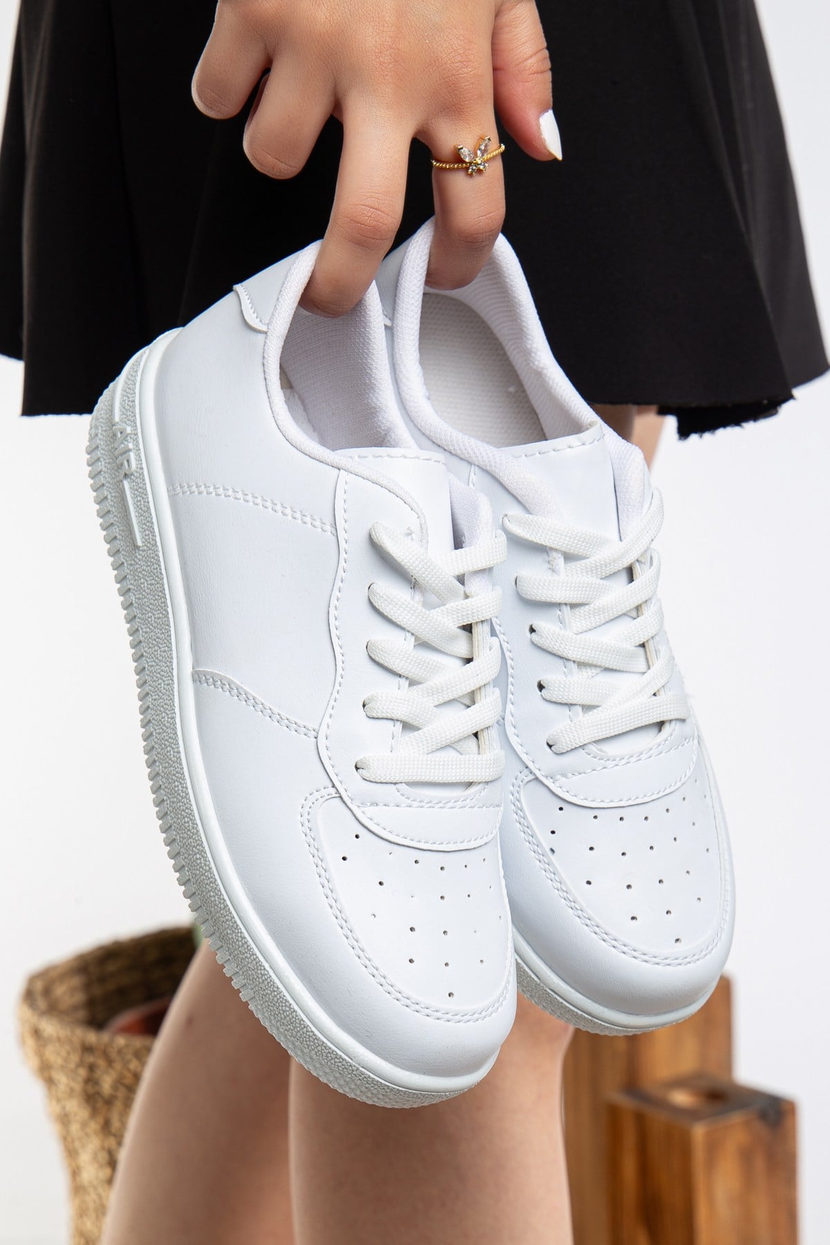 Unisex Bağcıklı Spor Ayakkabı Günlük Okul Ayakkabısı Sneaker