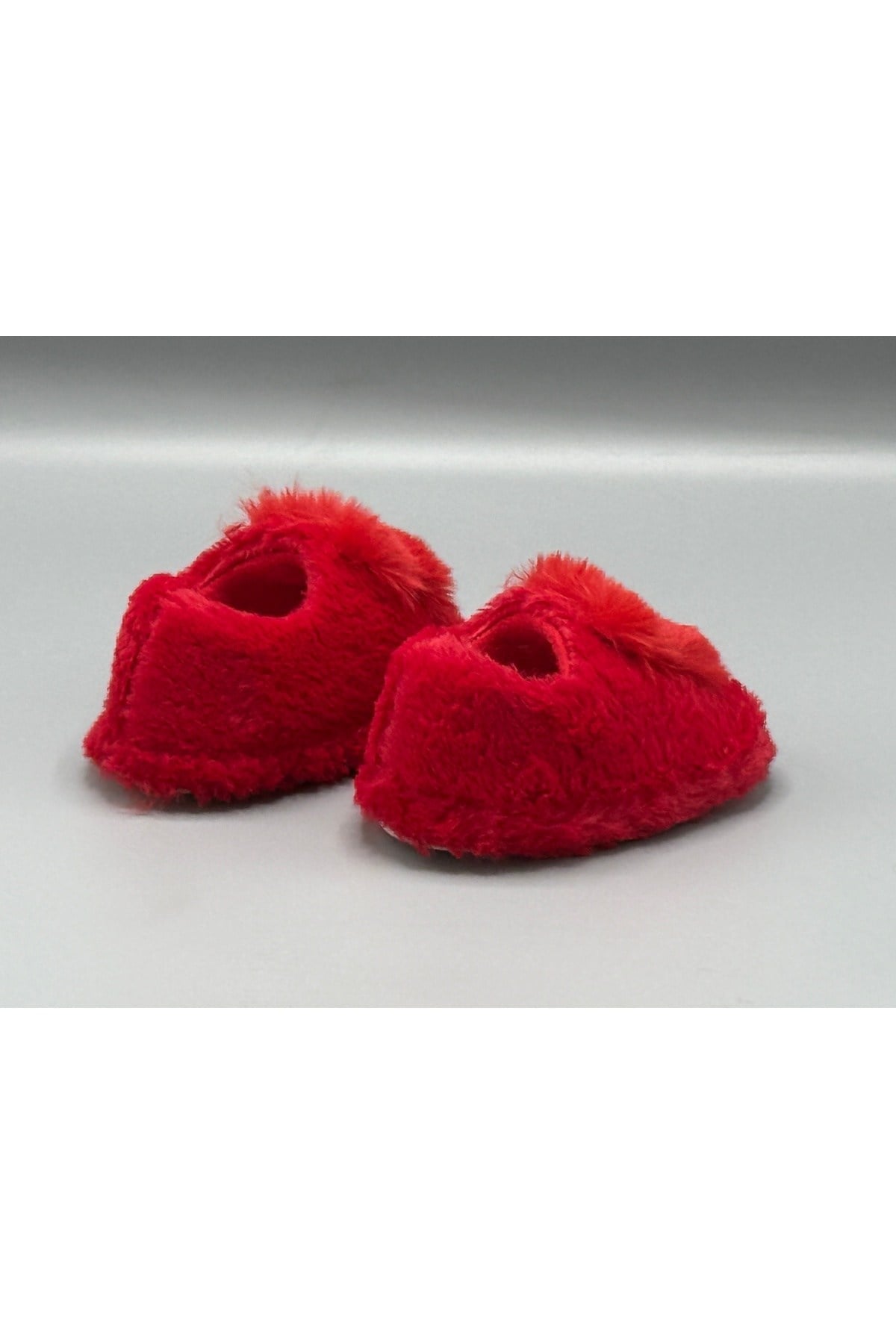 Unisex Çocuk Tüylü Peluş Pofuduk Figürlü Panduf