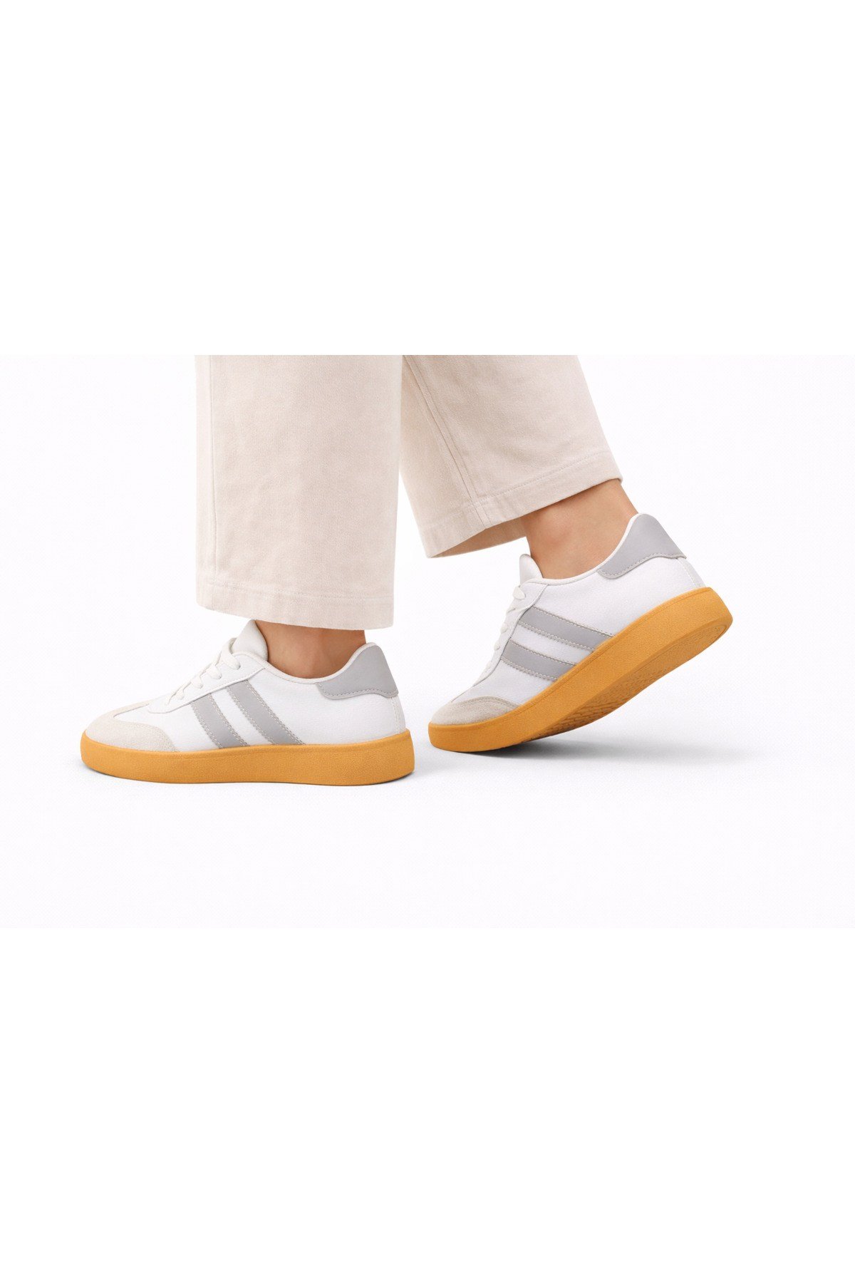 Unisex Günlük Sneaker Spor Ayakkabı Rahat Taban Bağcıklı
