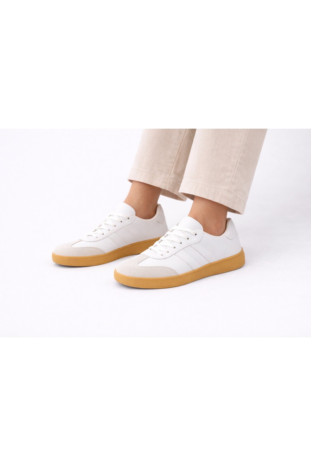 Unisex Günlük Sneaker Spor Ayakkabı Rahat Taban Bağcıklı