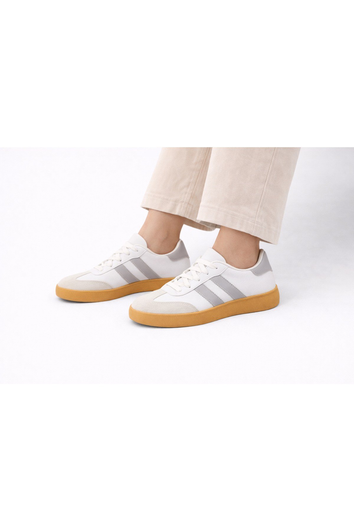 Unisex Günlük Sneaker Spor Ayakkabı Rahat Taban Bağcıklı