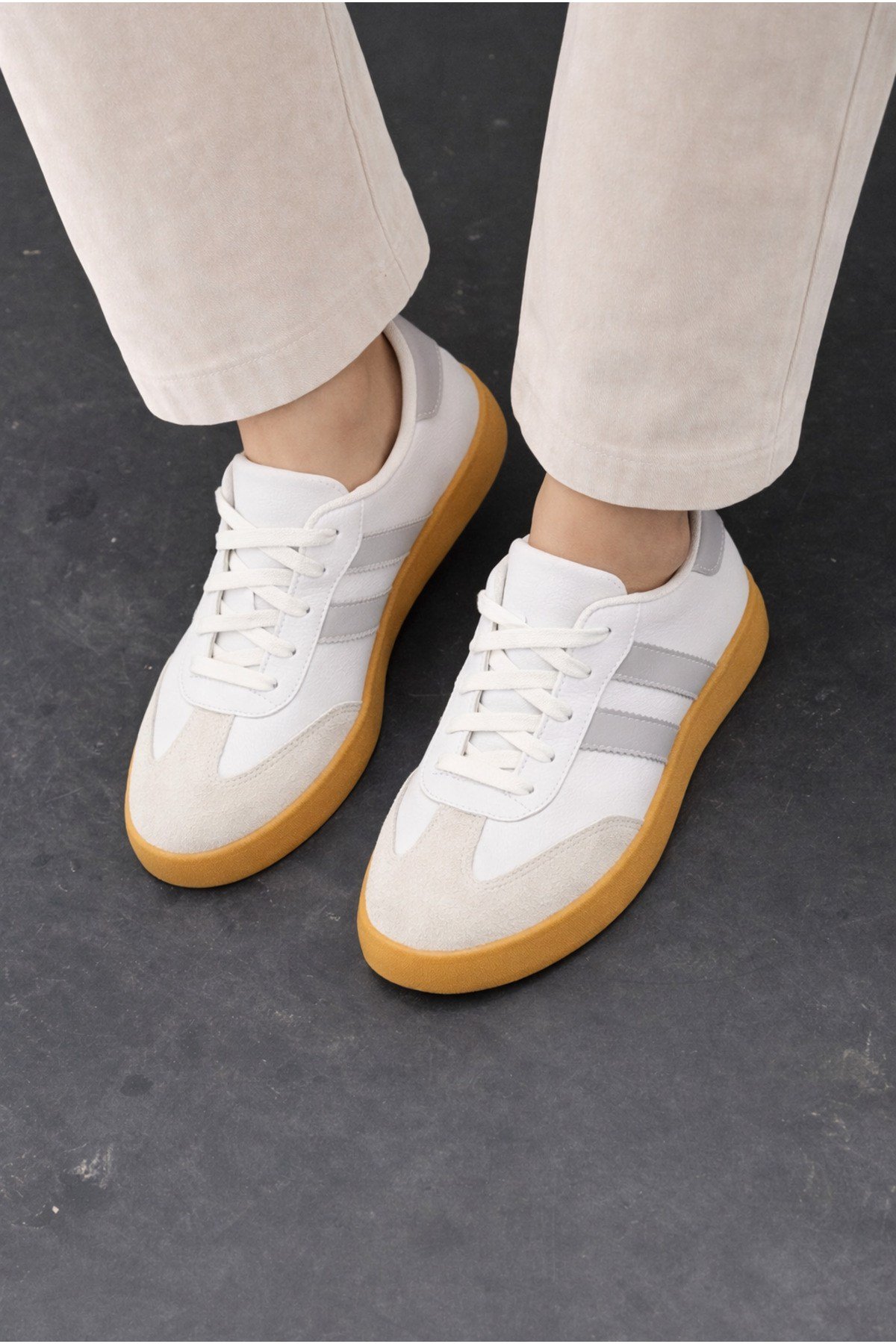 Unisex Günlük Sneaker Spor Ayakkabı Rahat Taban Bağcıklı