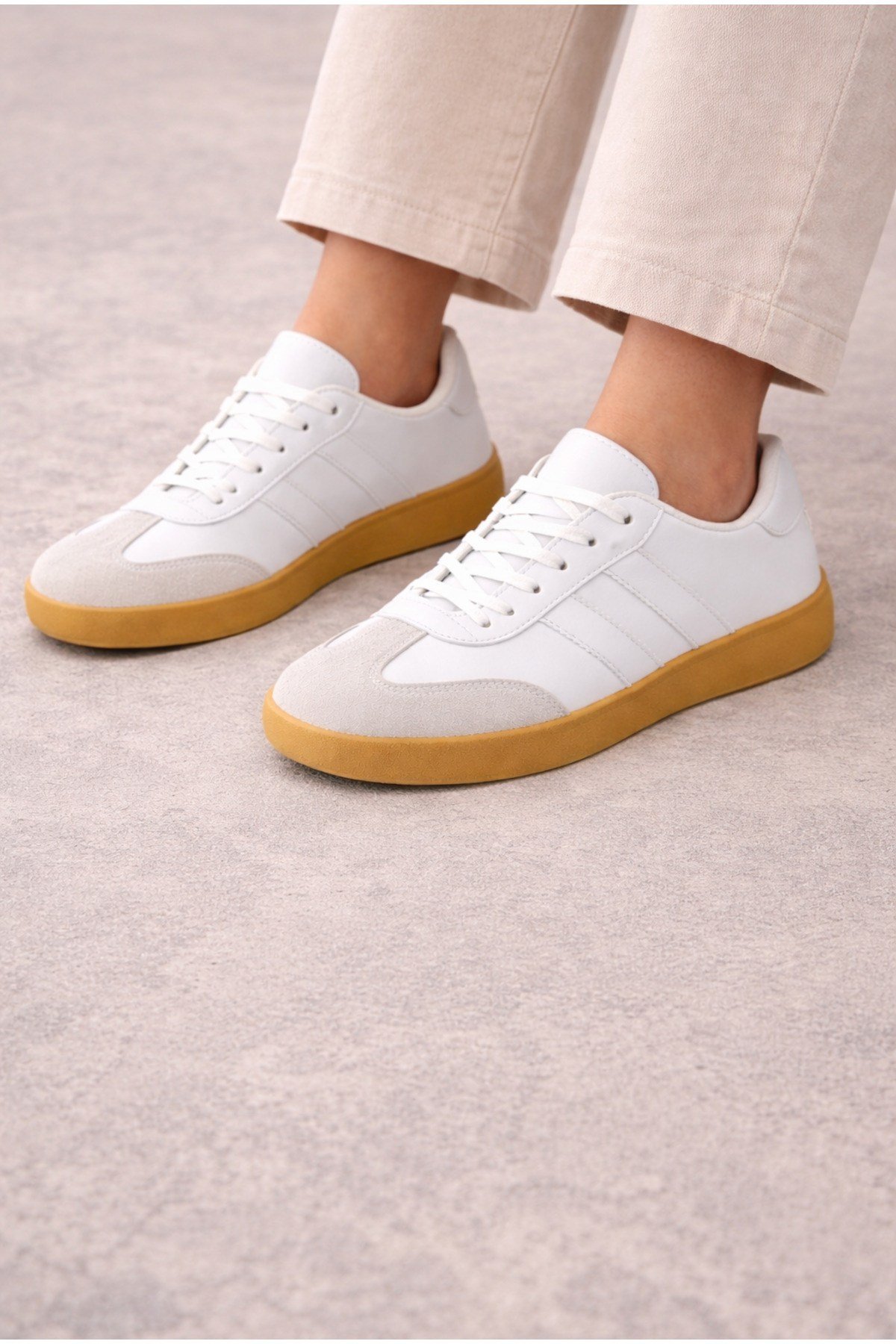 Unisex Günlük Sneaker Spor Ayakkabı Rahat Taban Bağcıklı