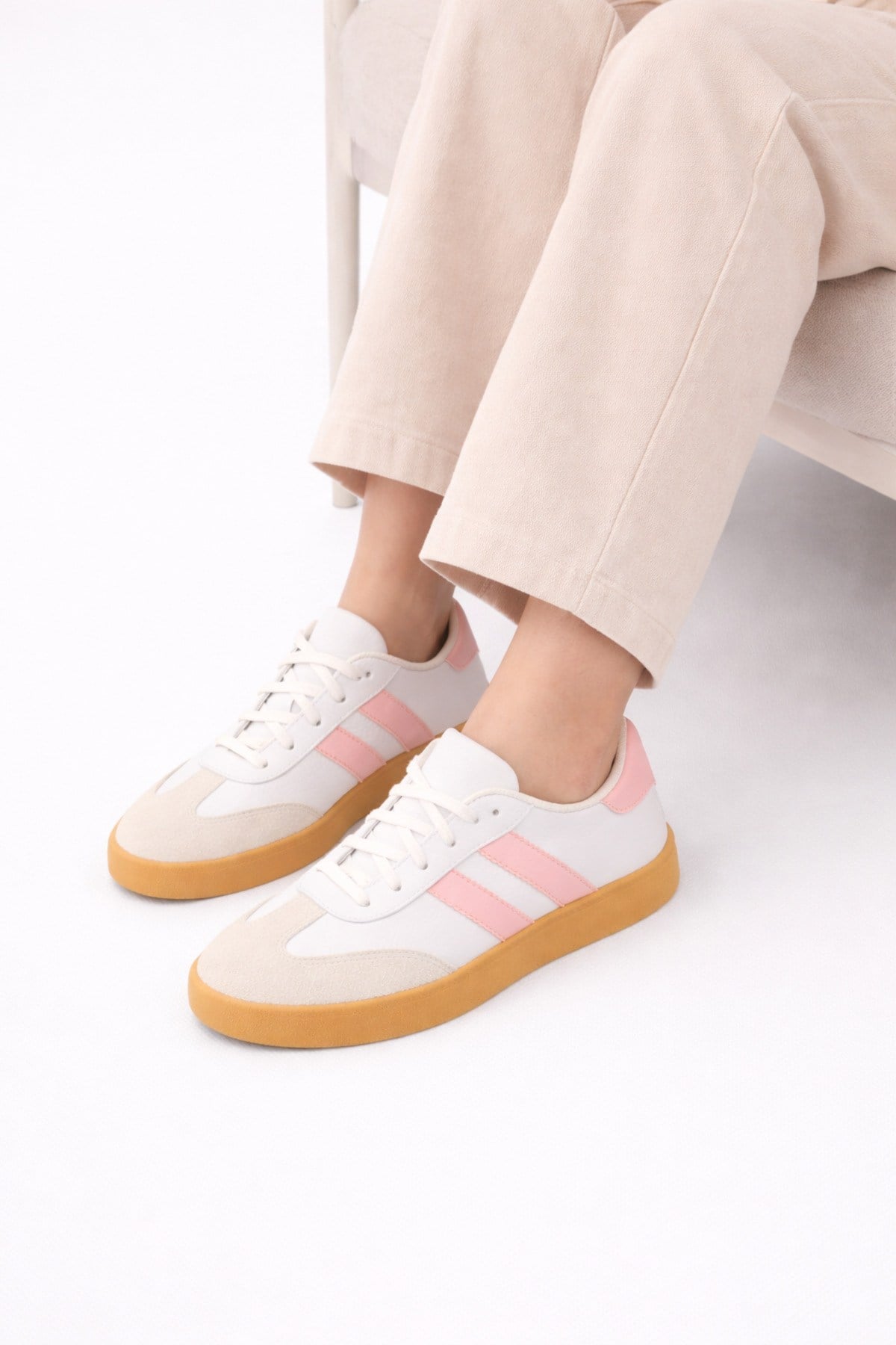 Unisex Günlük Sneaker Spor Ayakkabı Rahat Taban Bağcıklı