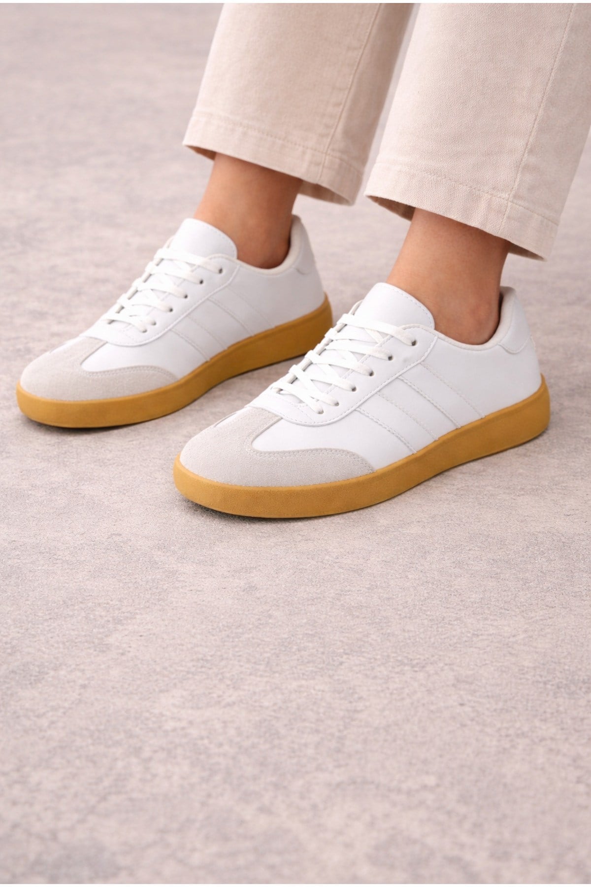 Unisex Günlük Sneaker Spor Ayakkabı Rahat Taban Bağcıklı