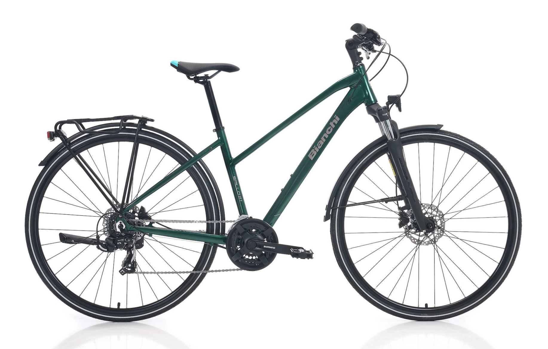 BIANCHI NEWTOURER21 ST TOURNEY 3X7SP HD 43 / 4Z KOYU YEŞİL-GRİ