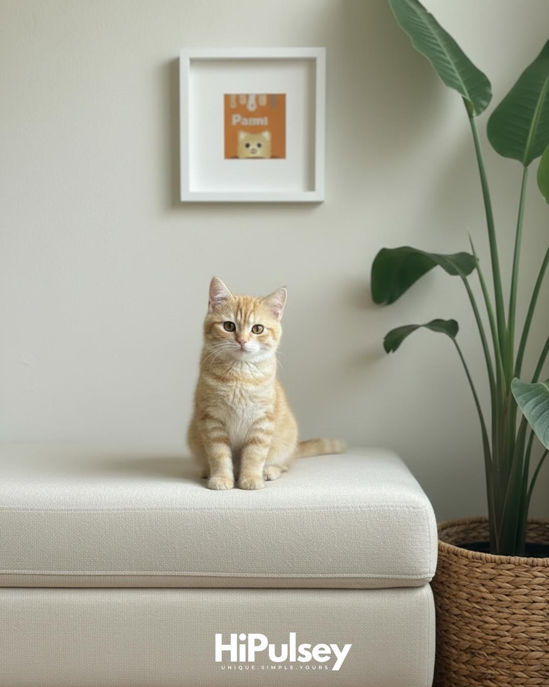 Cat is at Home Nakış Çerçeve