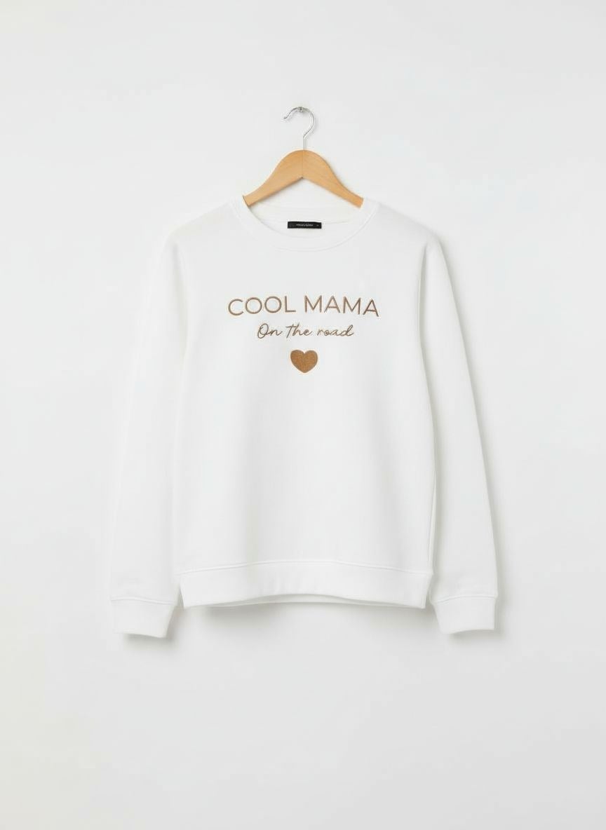 Cool Mama Beyaz Sweatshirt