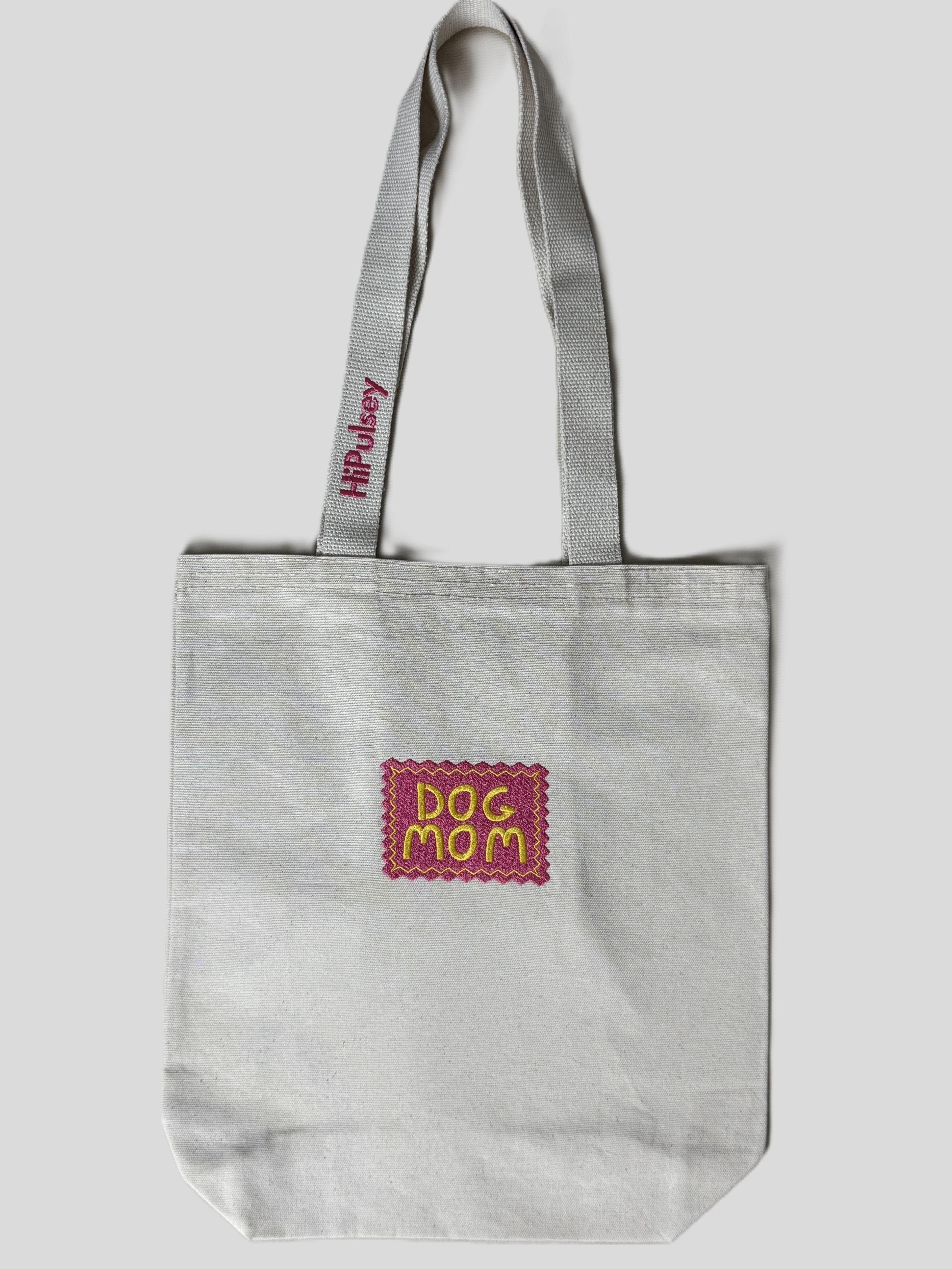 Dog Mom Bright Pink Bez Çanta