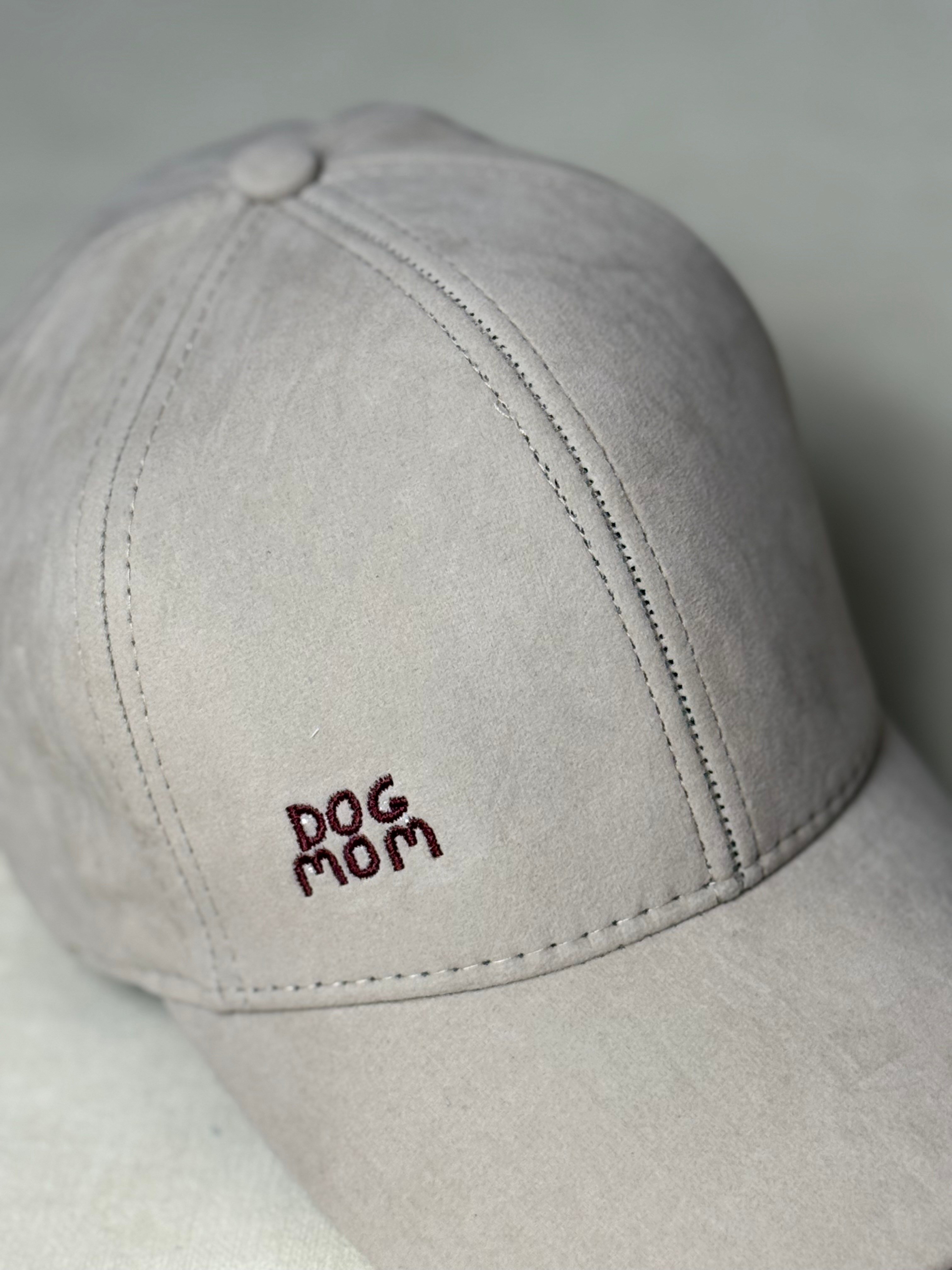 Dog Mom Süet Şapka Bej