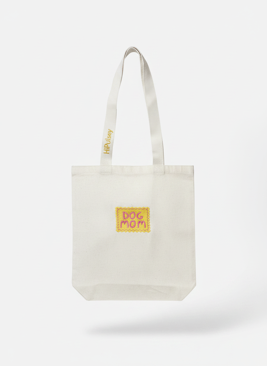 Dog Mom Yellow Patch Bez Çanta