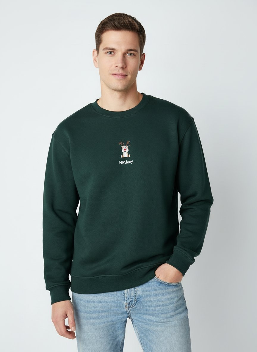 Forest Glow Sweatshirt-Yeşil