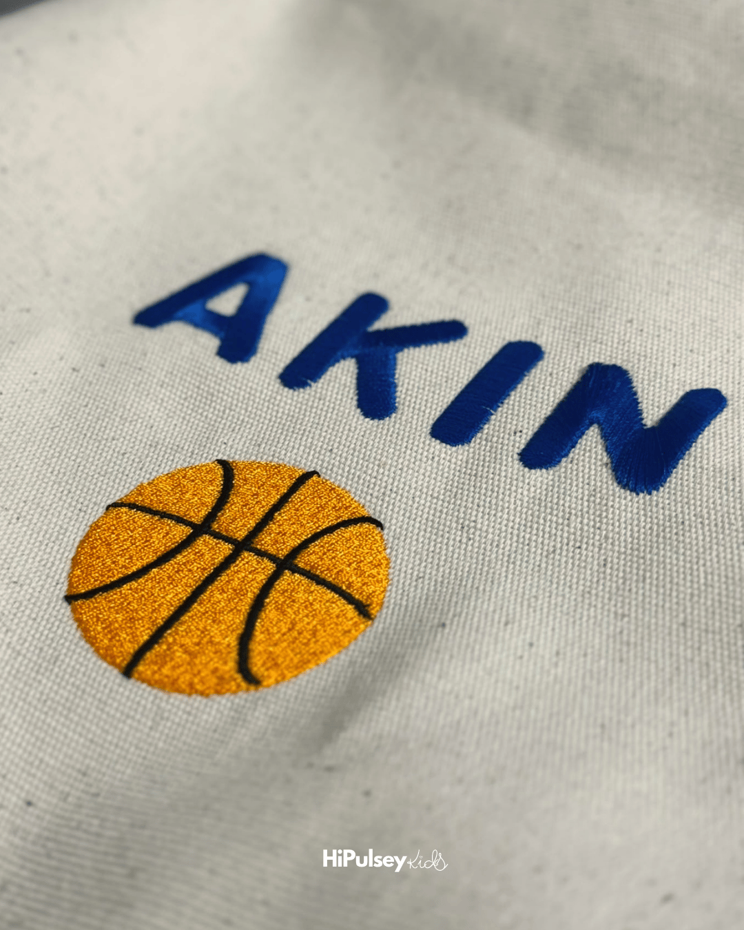Kişiye Özel İsim & Figür Nakışlı Premium Çocuk Mavi Sırt Çantası