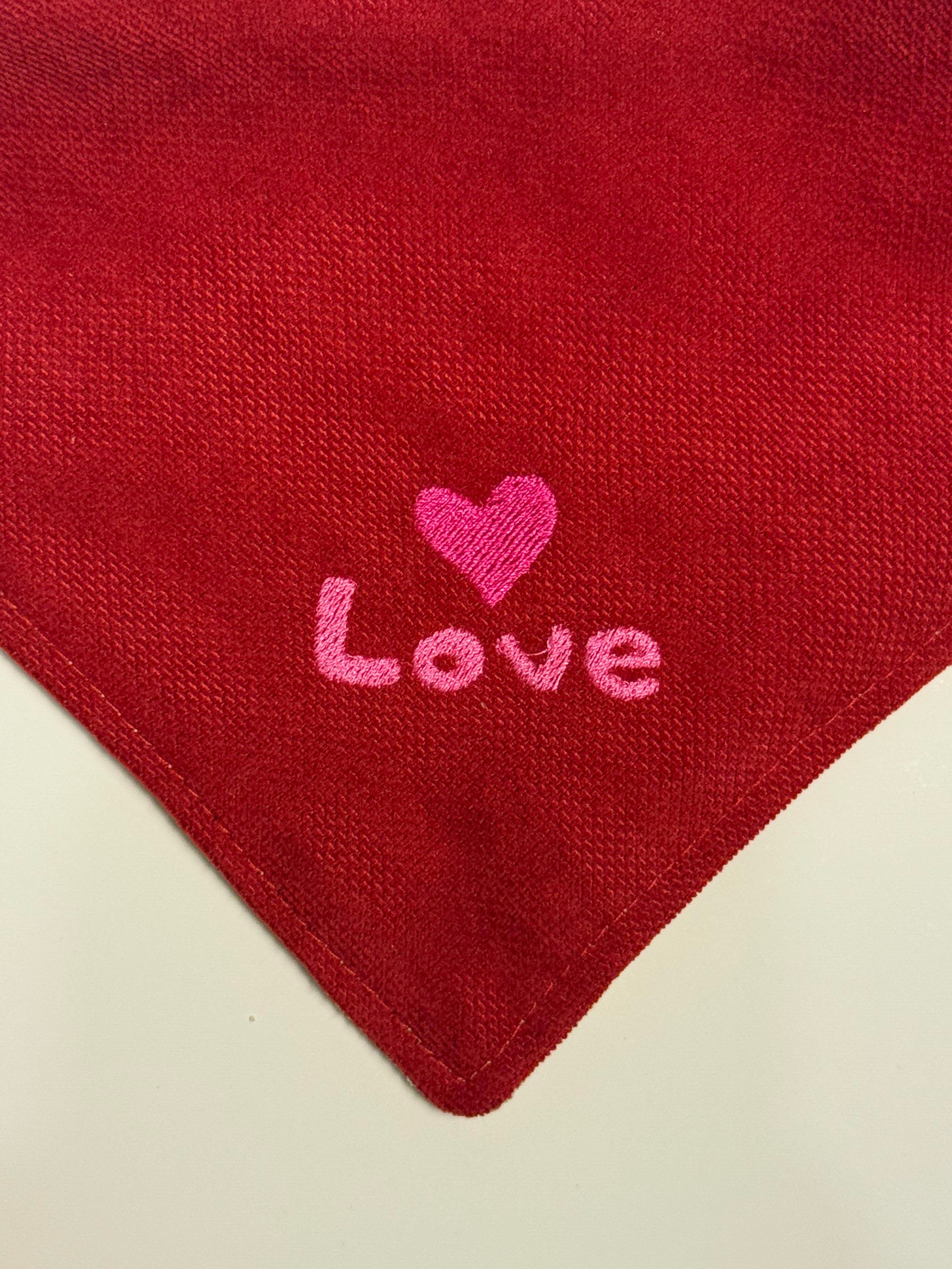 Love Basic Köpek Bandanası