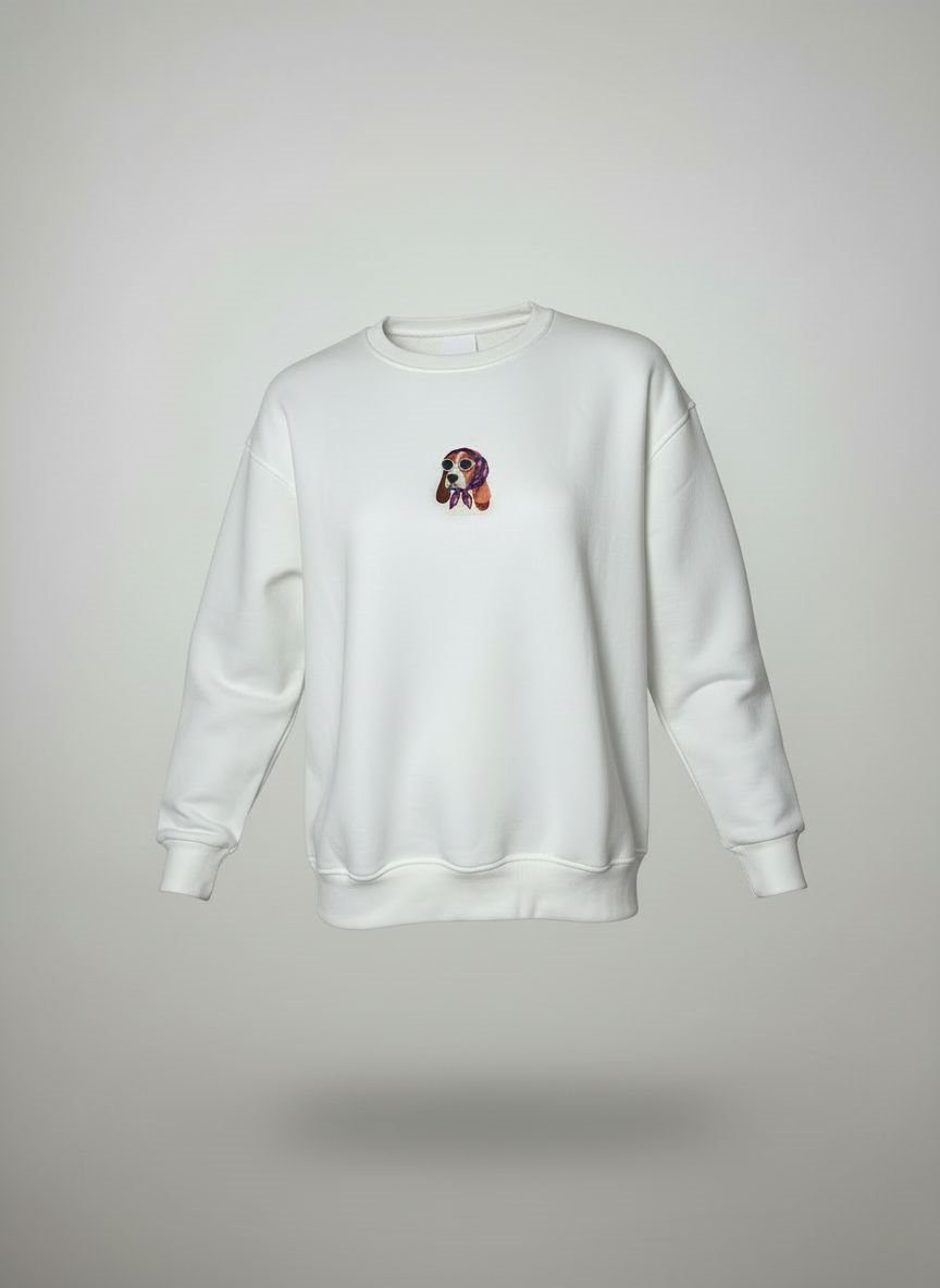 Silent Flex Nakış Desenli Sweatshirt