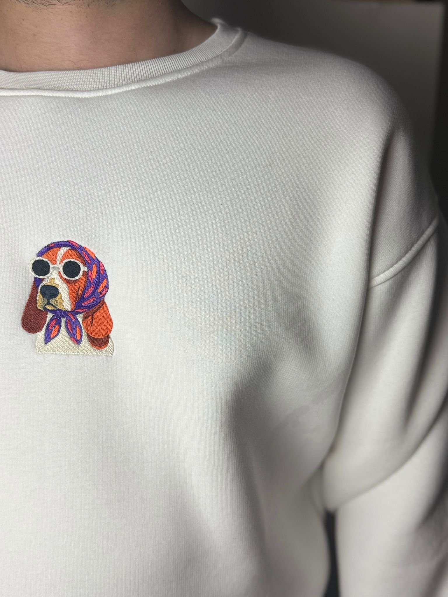 Silent Flex Nakış Desenli Sweatshirt