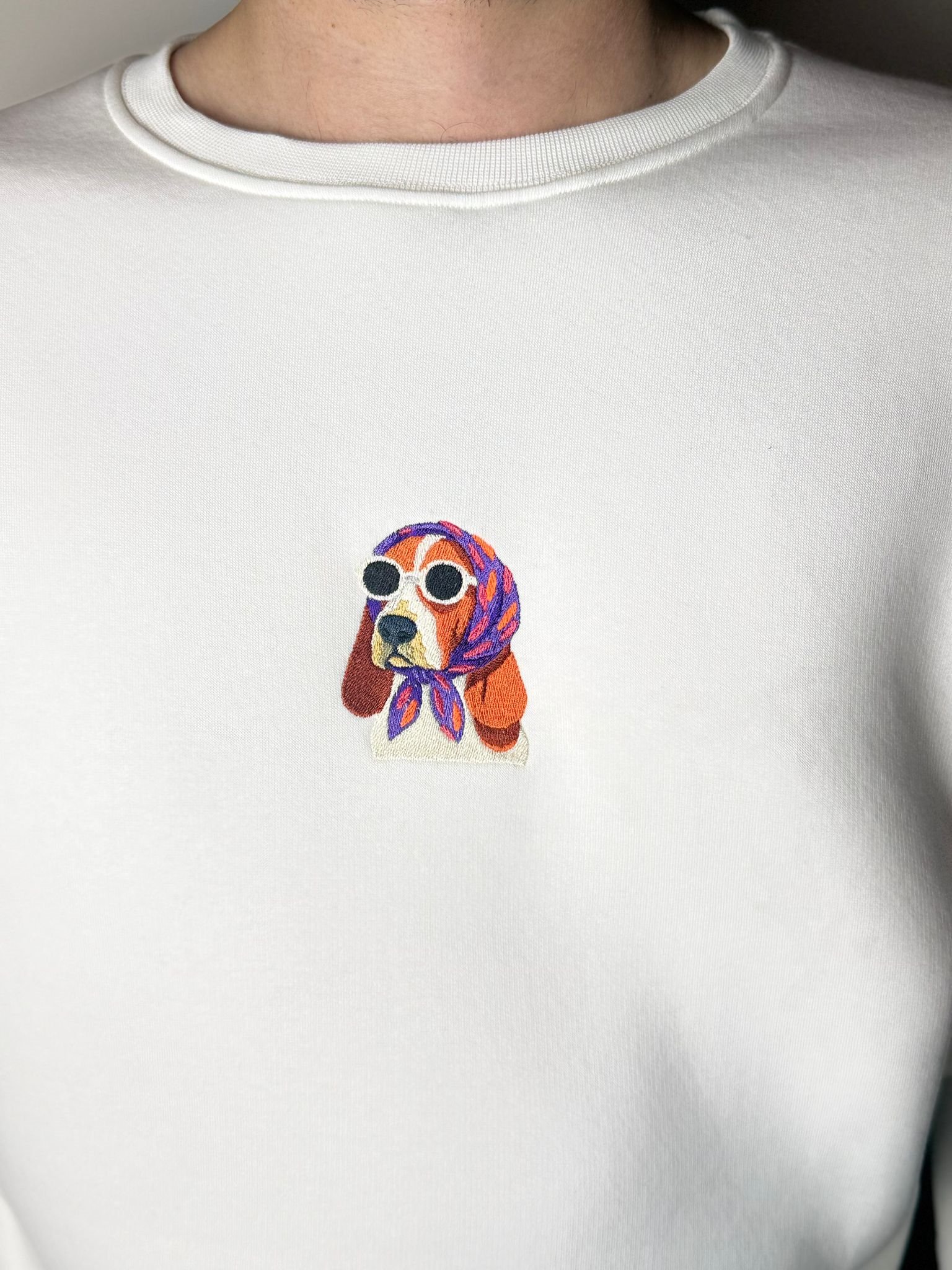 Silent Flex Nakış Desenli Sweatshirt