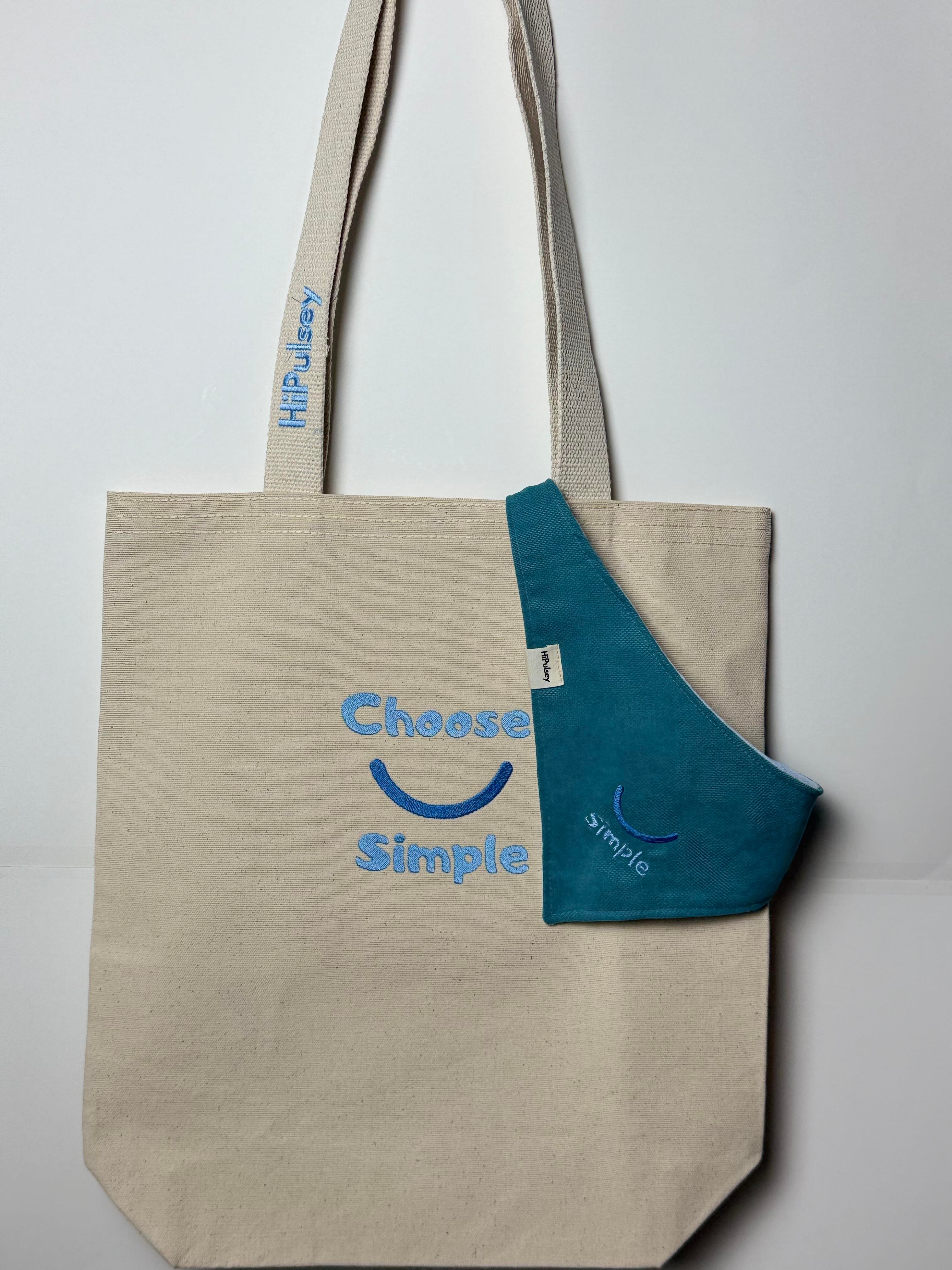 Simple Basic Bez Çanta-Bandana Seti