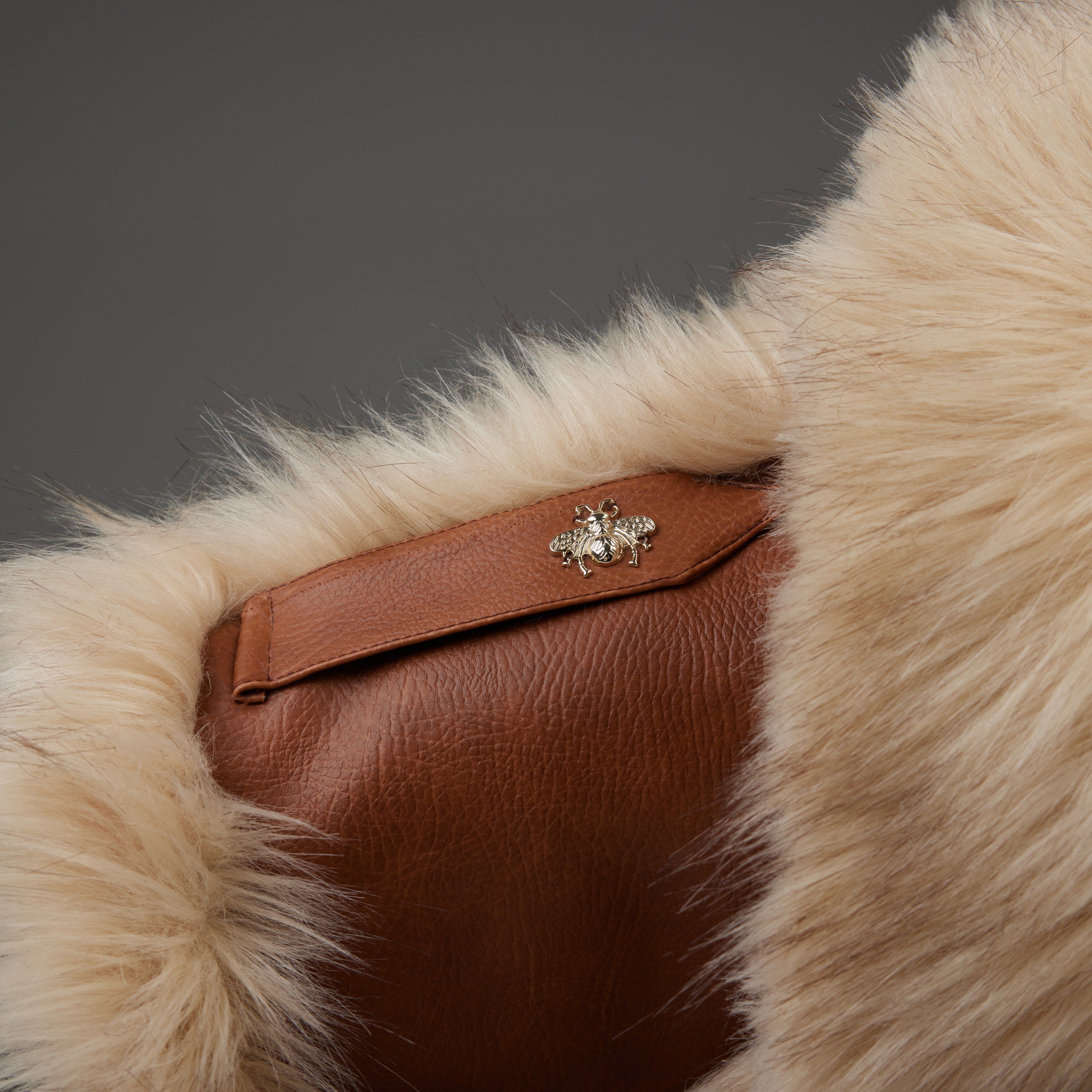 Faux Fur & Leather Jacket