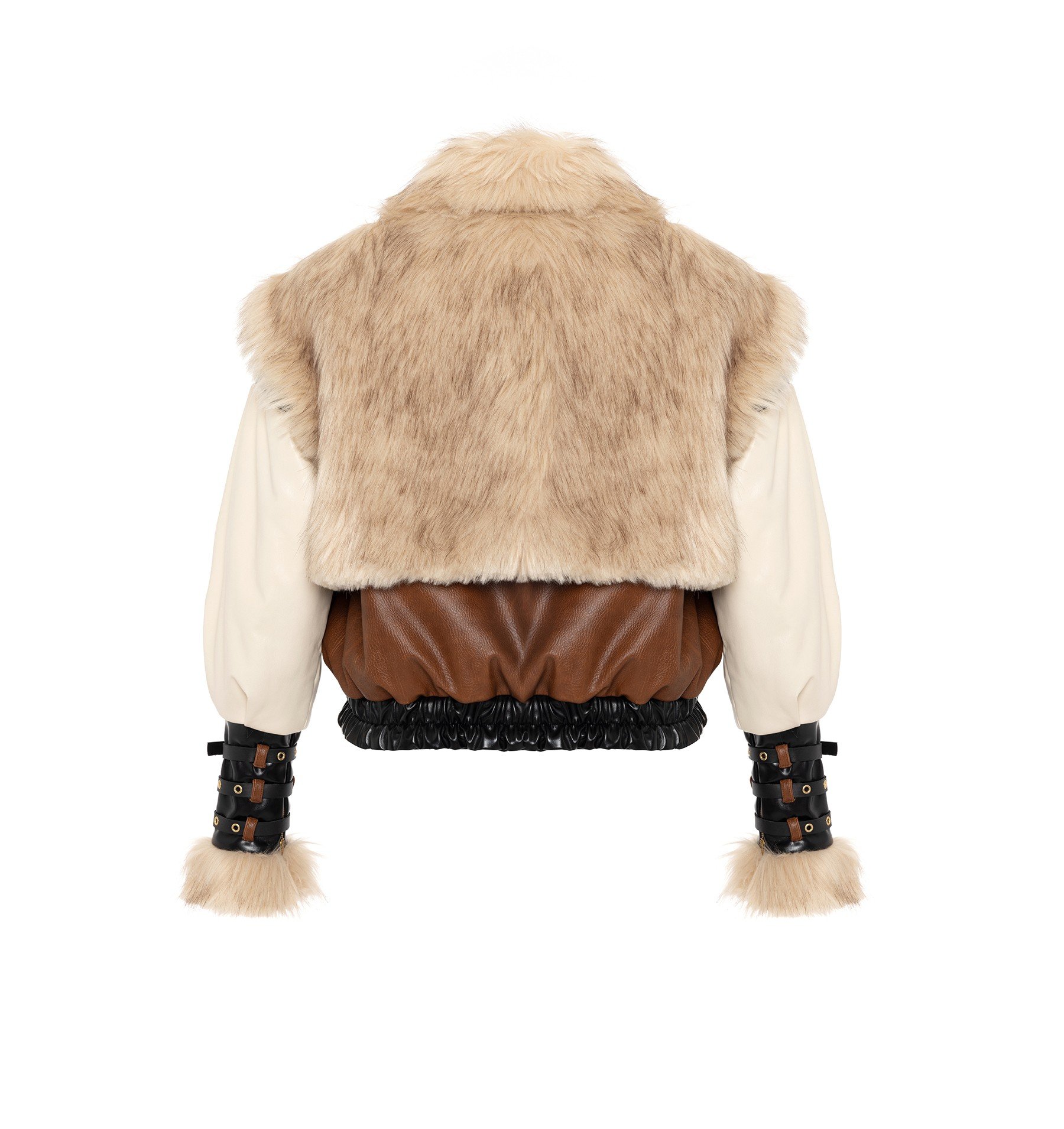 Faux Fur & Leather Jacket