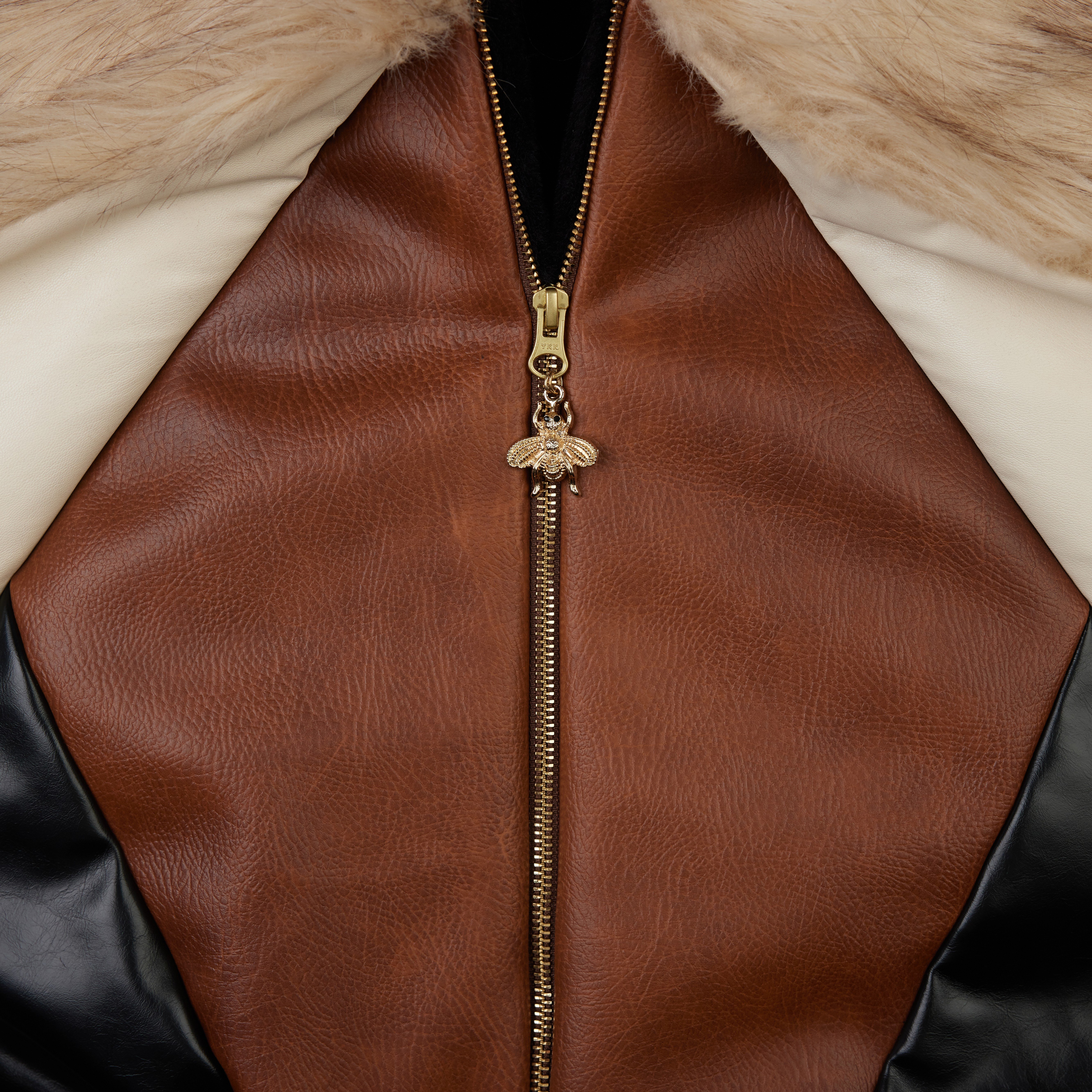 Faux Fur & Leather Jacket