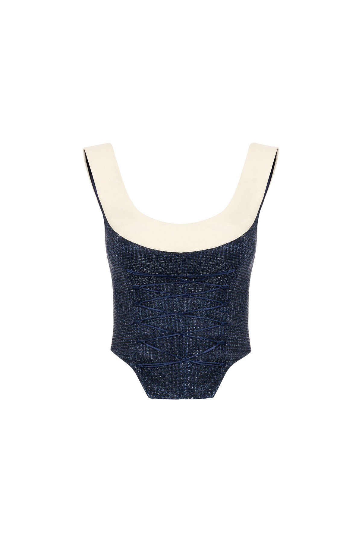 Navy Ivory Corset