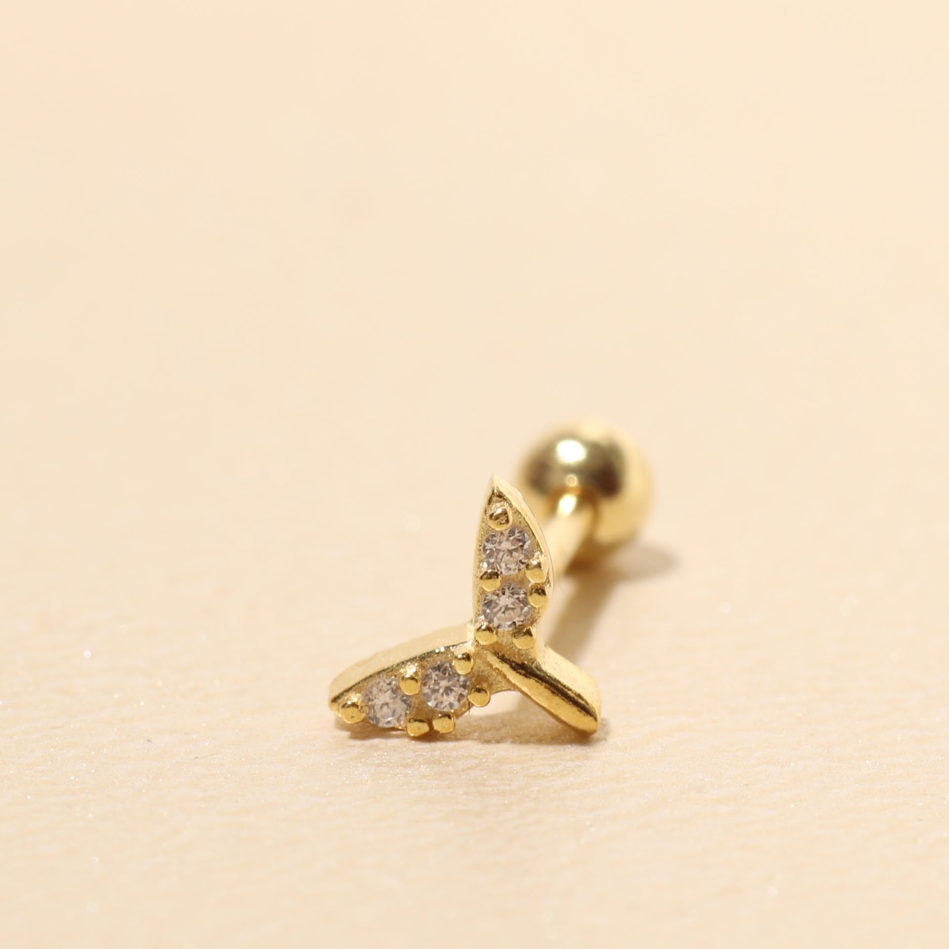 Balık Kuyruğu Piercing 717123 Gold