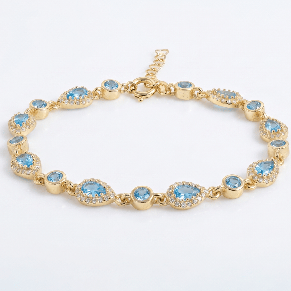 Damla Taşlı Bileklik 718551 Gold