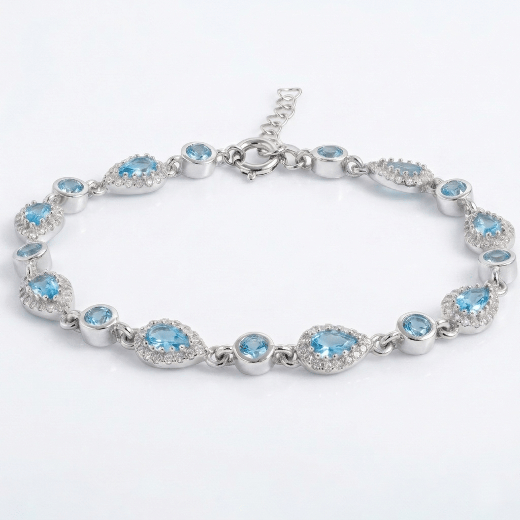 Damla Taşlı Bileklik 718551 Silver