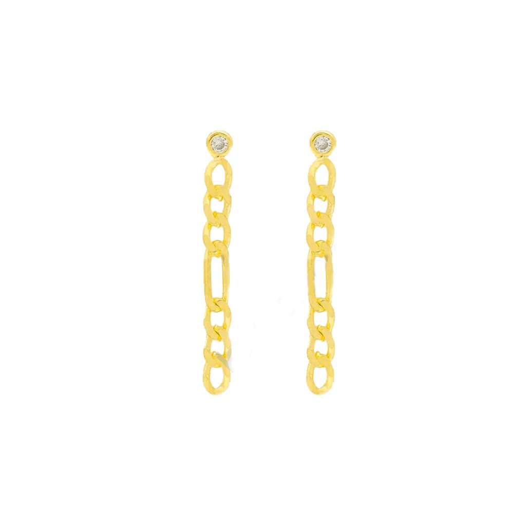 Figaro Zincir Küpe 717092 Gold
