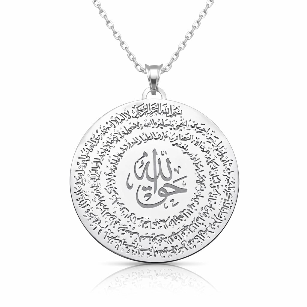 Gümüş El Hakkanî Mührü Bayan Kolye