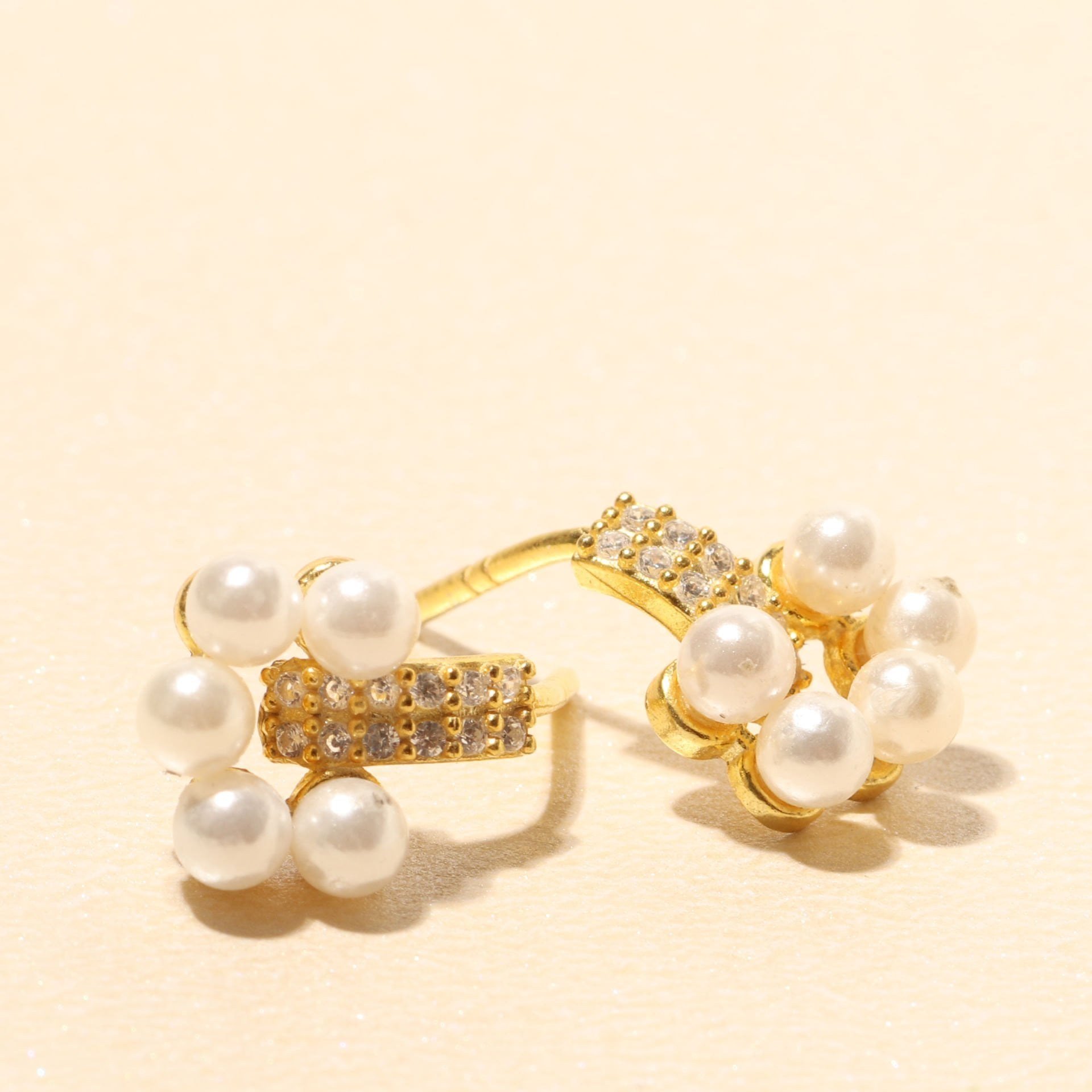 İnci Papatya Küpe 717135 Gold