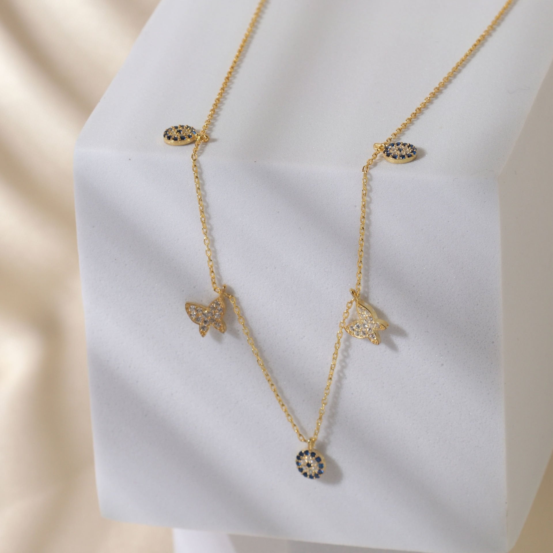 Kelebek Charm Kolye 718901 Gold