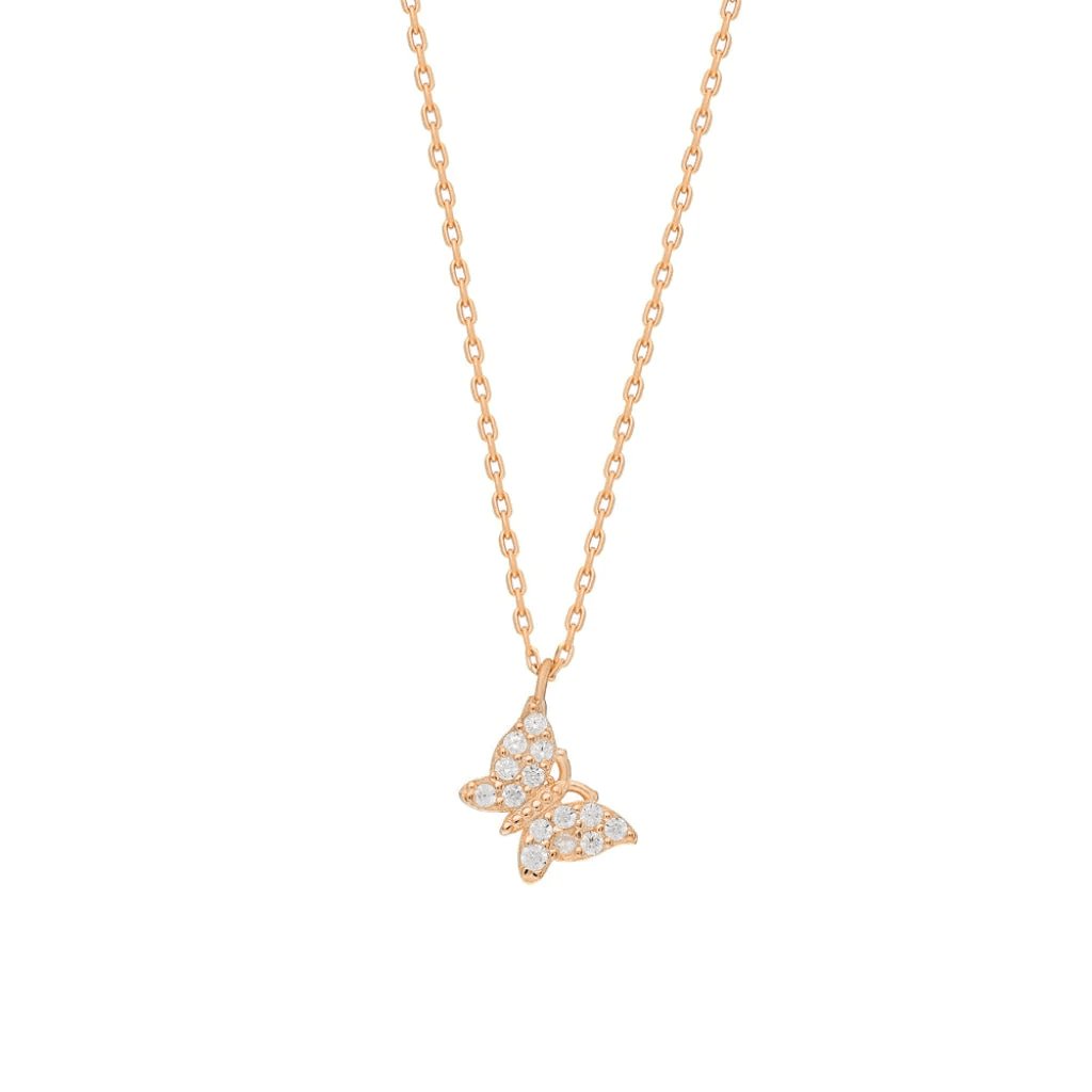 Kelebek Kolye 718904 Silver