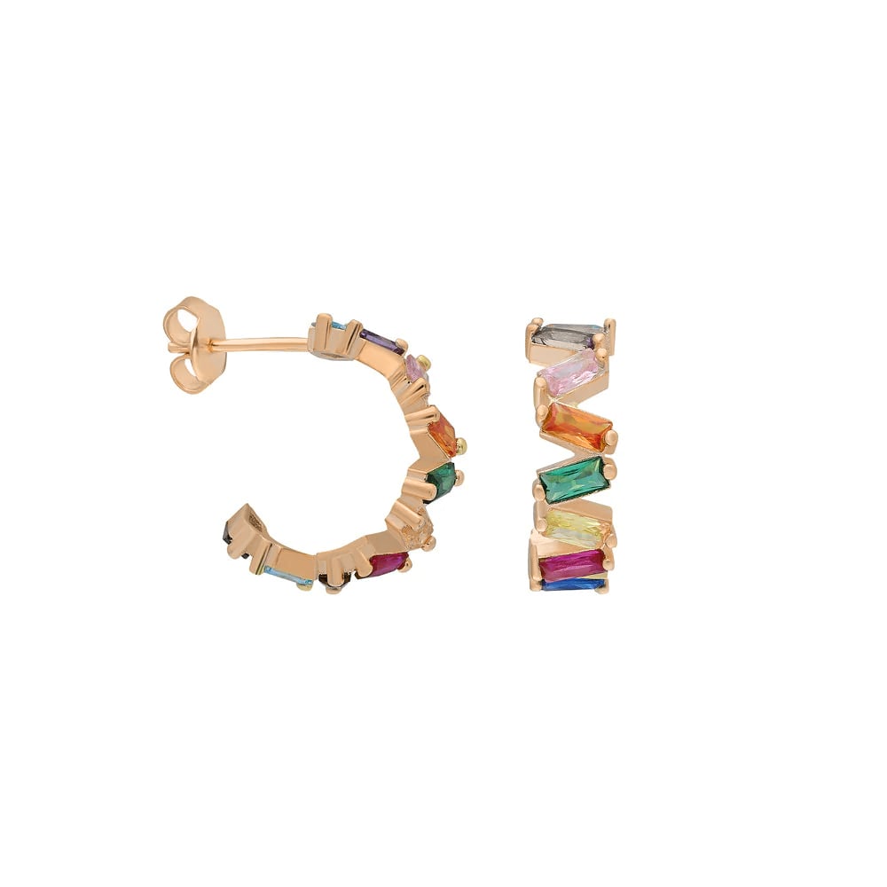 Renkli Baget Shift Küpe 718870