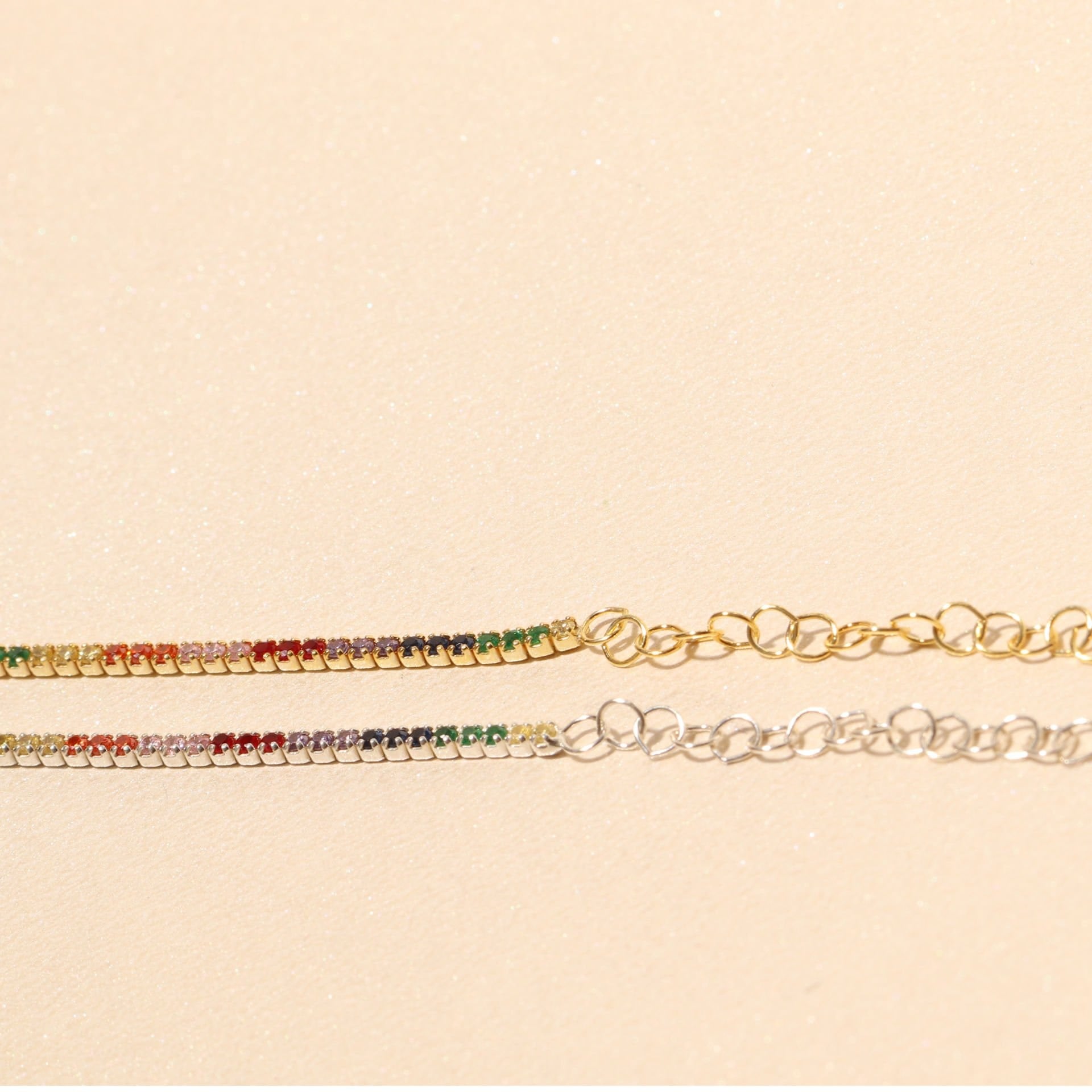 Renkli Suyolu Bileklik 719458 Silver