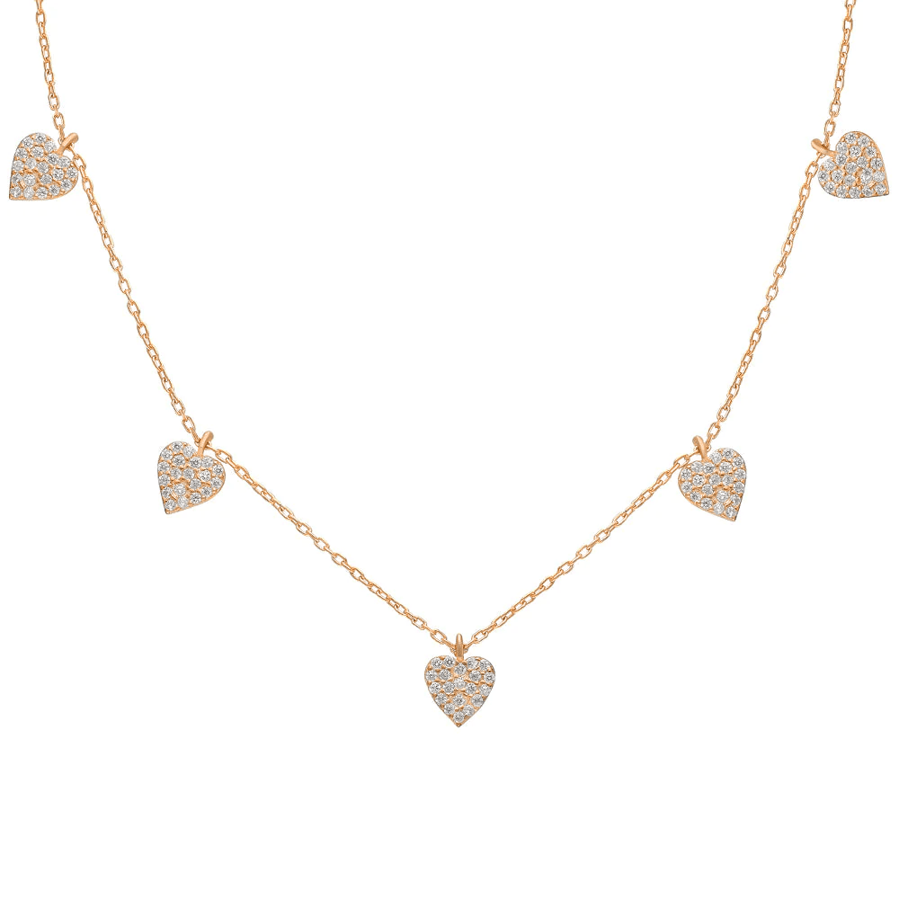 Sallantılı Kalp Kolye 718918 Silver