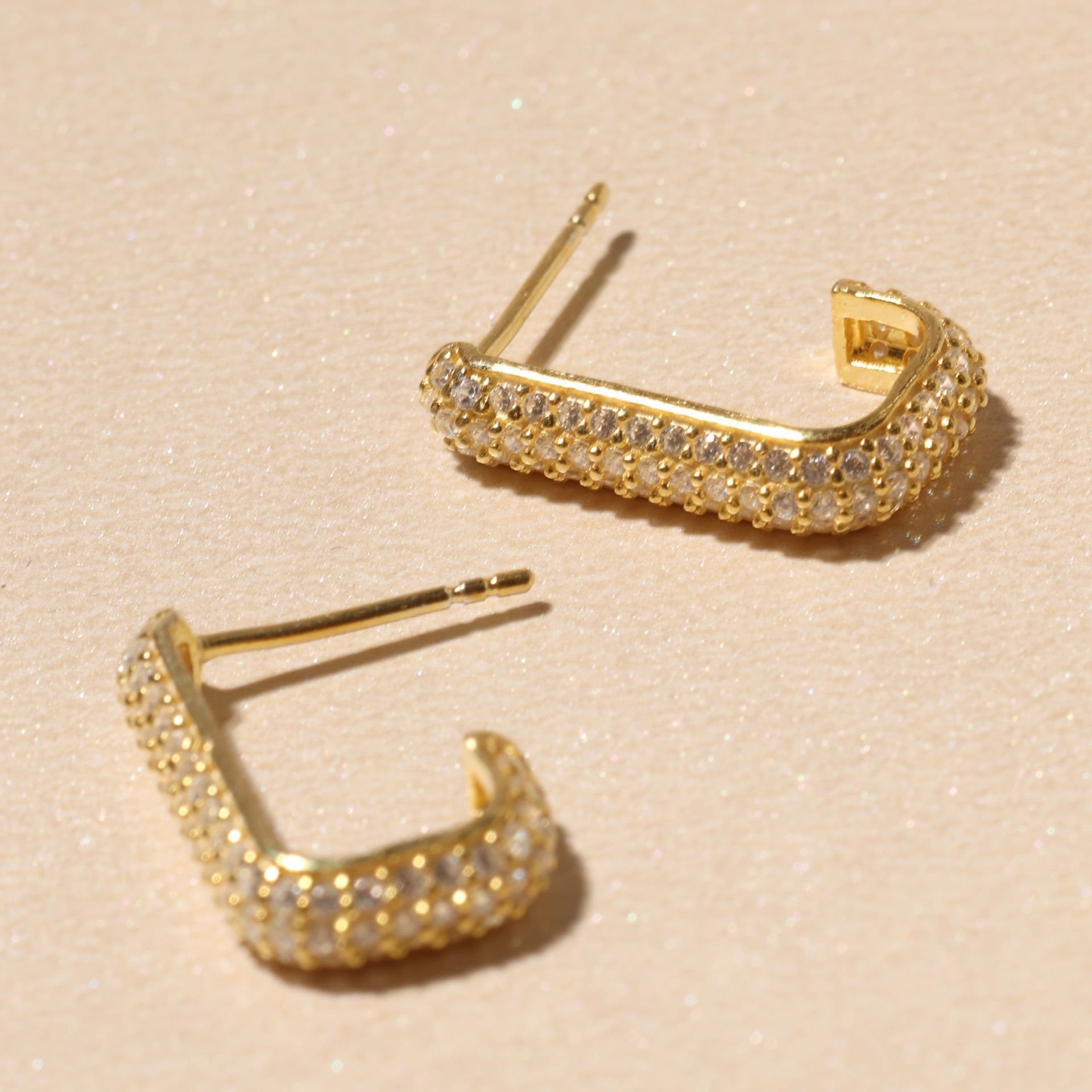 Taşlı Küpe 717089 Gold