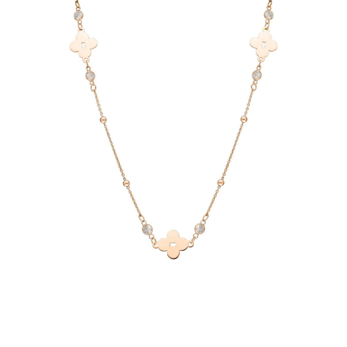 Yonca Zincir Kolye 718947 Gold